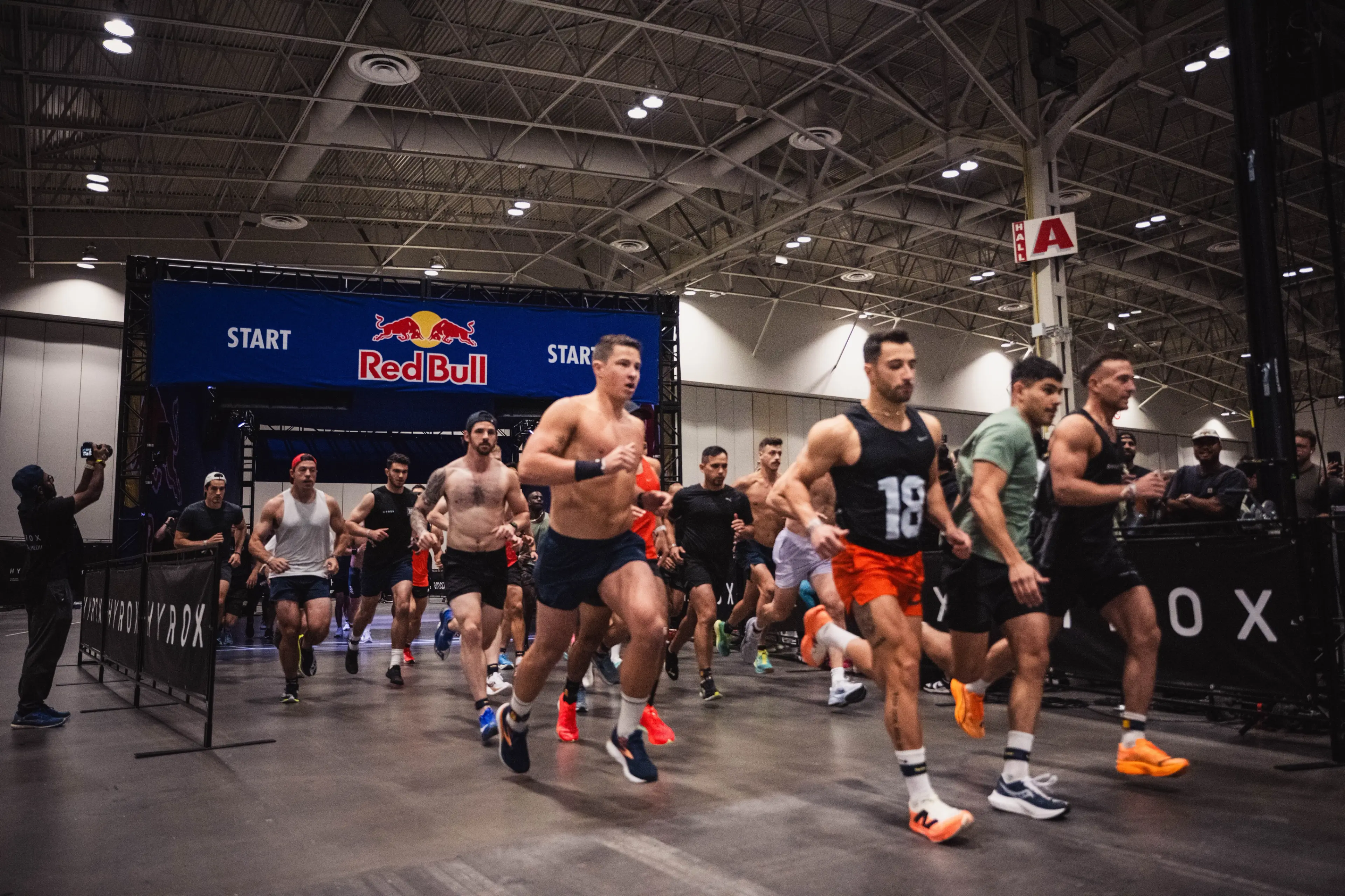 Running HYROX participants.