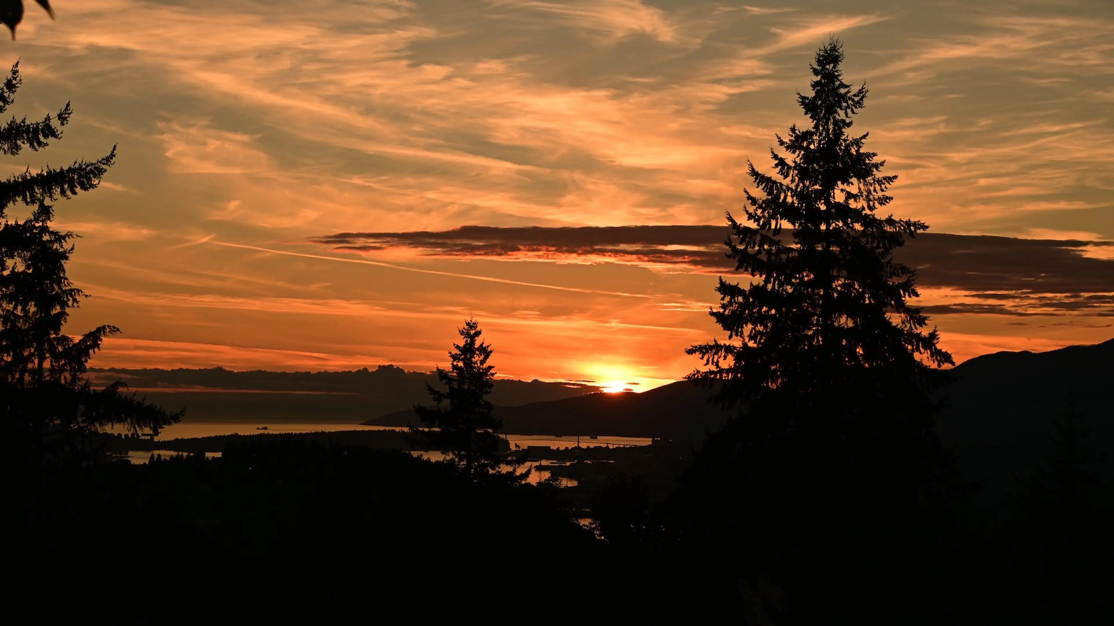 Sunset from Burnaby Mountain