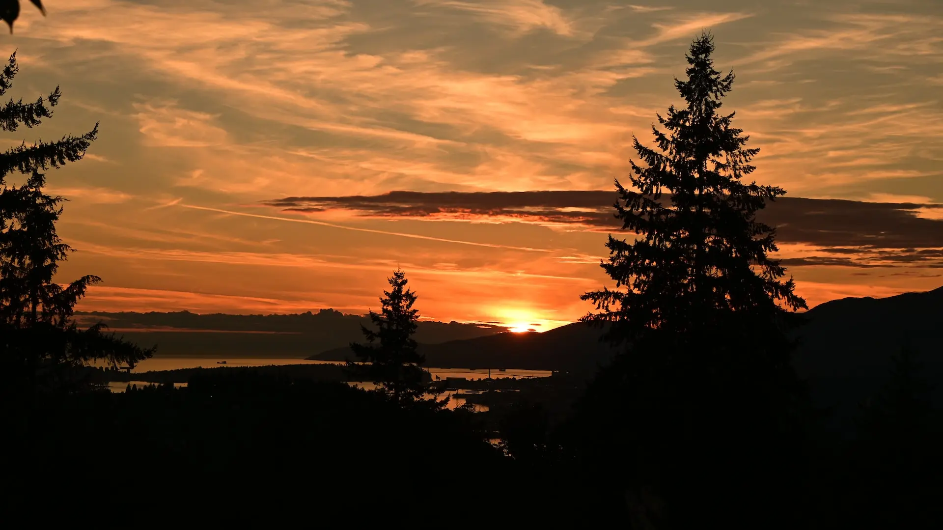 Sunset from Burnaby Mountain