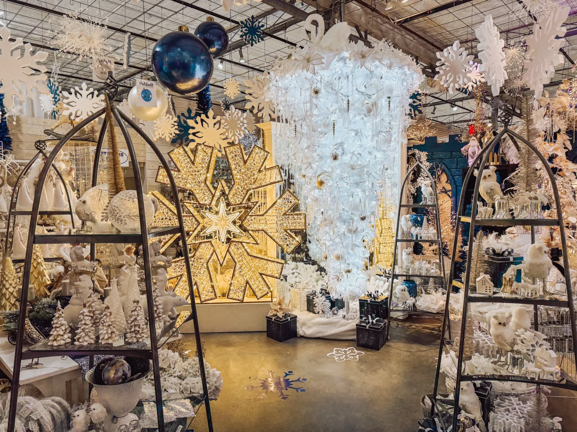 Holiday decorations inside Metropolis at Metrotown in Burnaby