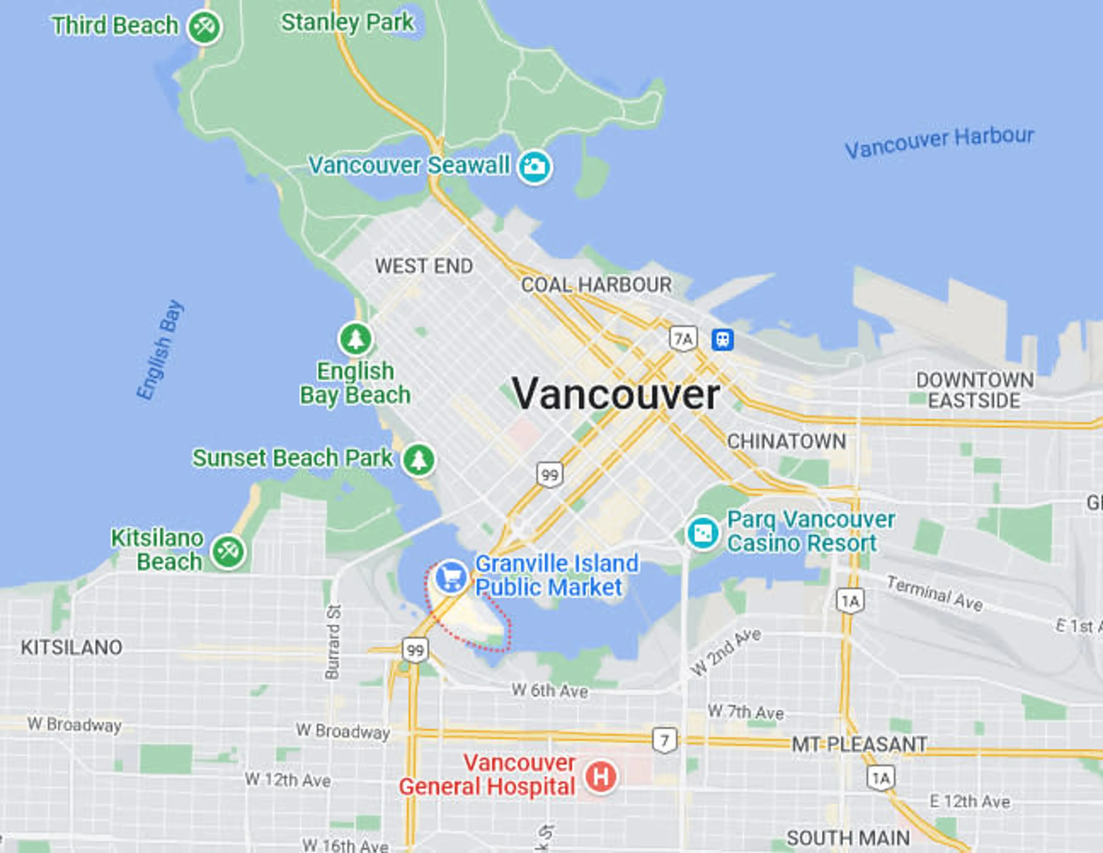 Granville Island Map