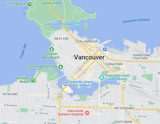 Granville Island Map