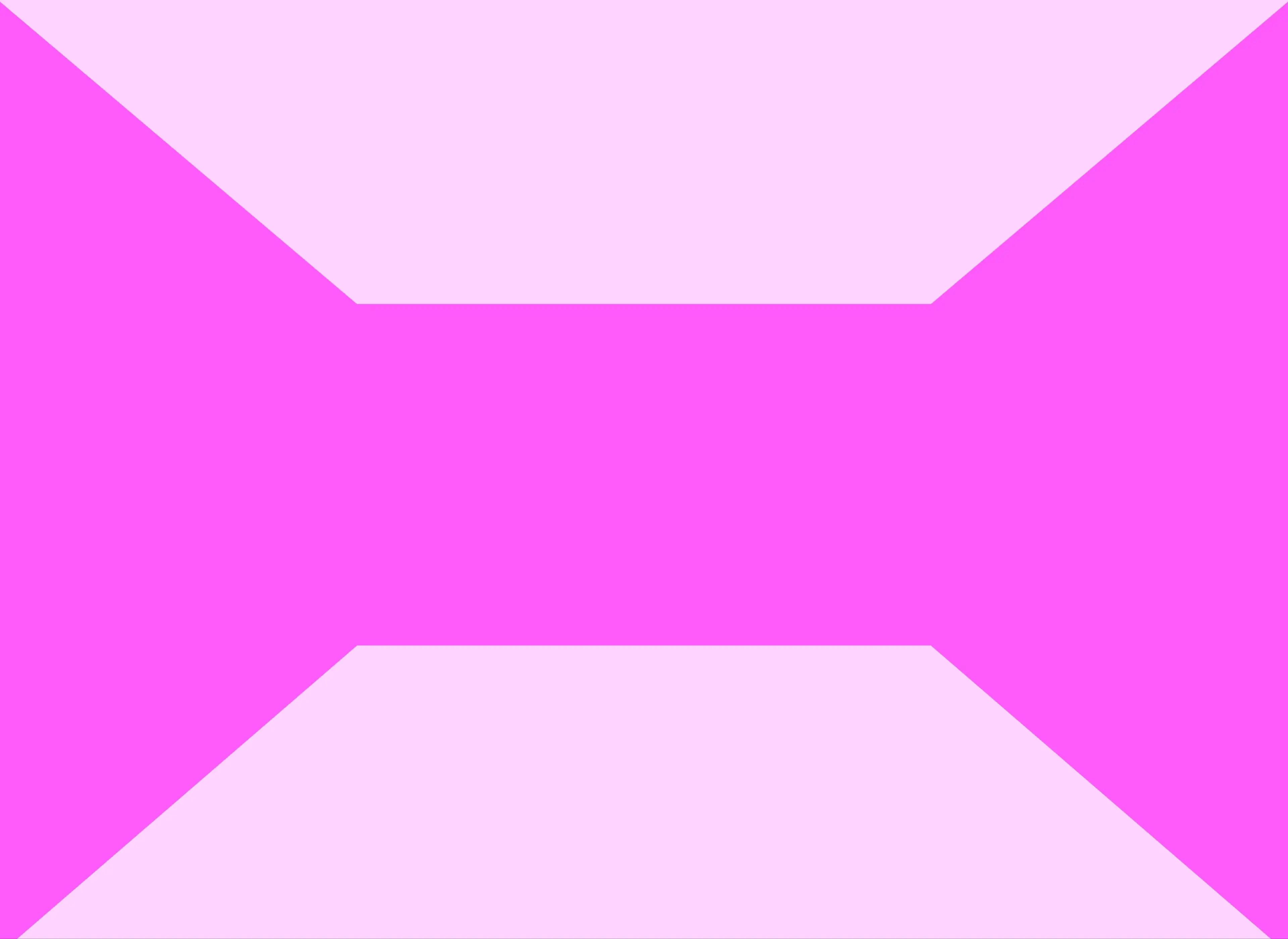 Abstract geometric pattern with a bright pink hourglass shape on a light pink background.