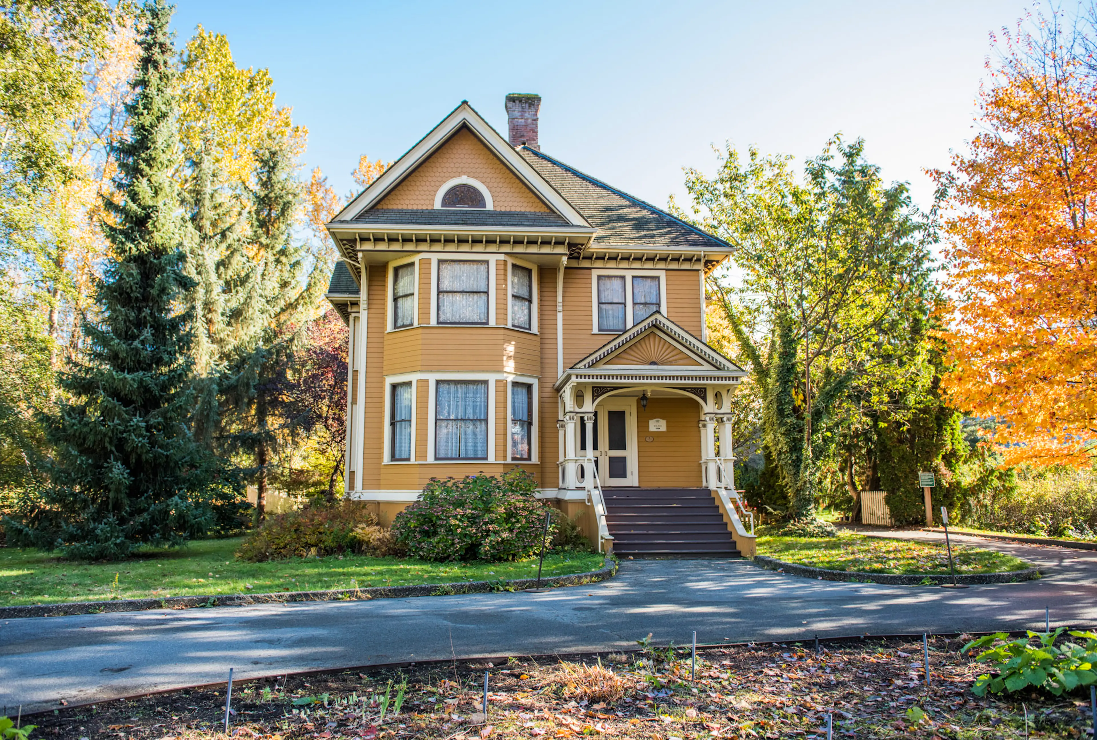 Burvilla heritage house at Dea Island Regional Park near Vancouver