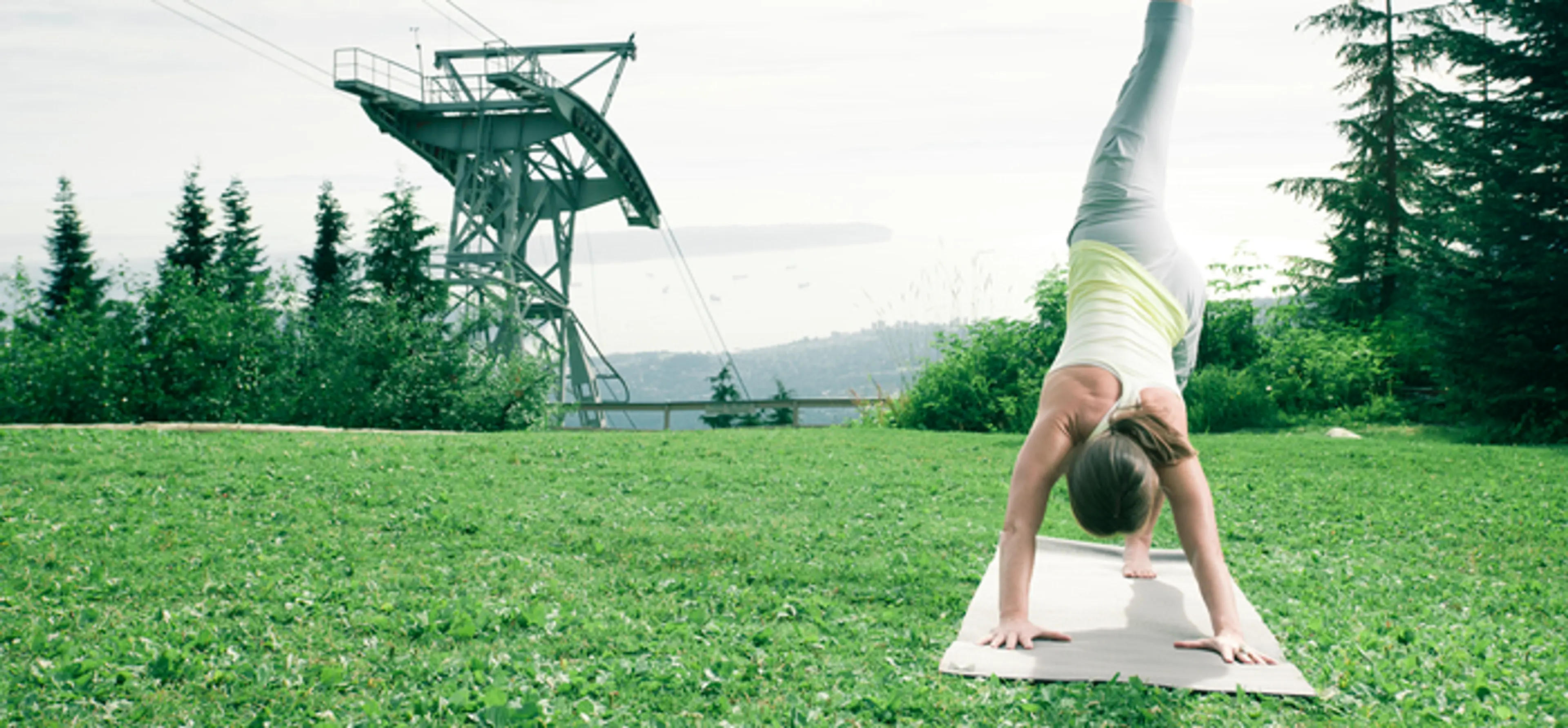 Grouse mountain free yoga 2013