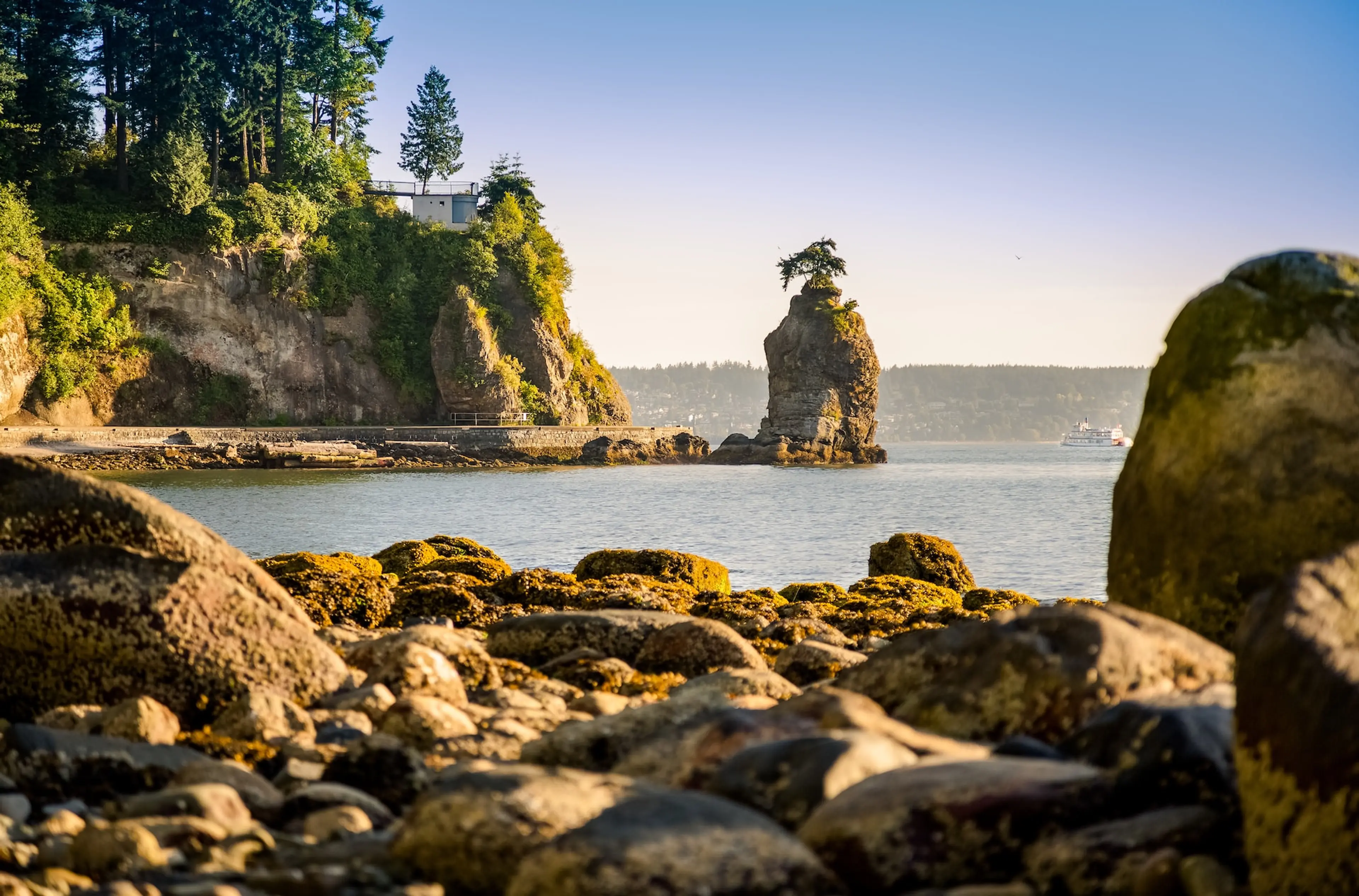 Siwash Rock and the Siwash Rock lookout