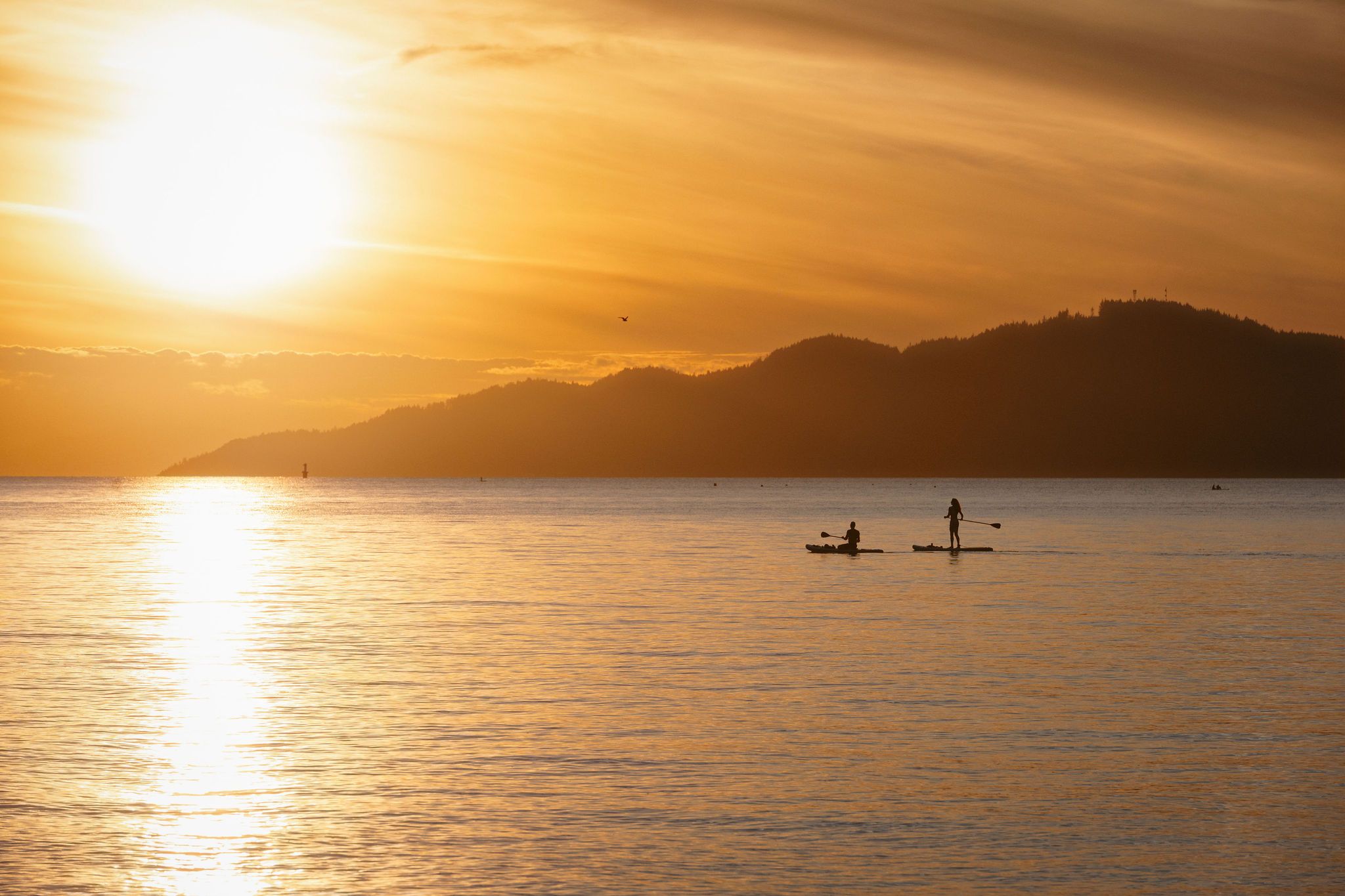 Paddleboarding at Jericho Beach