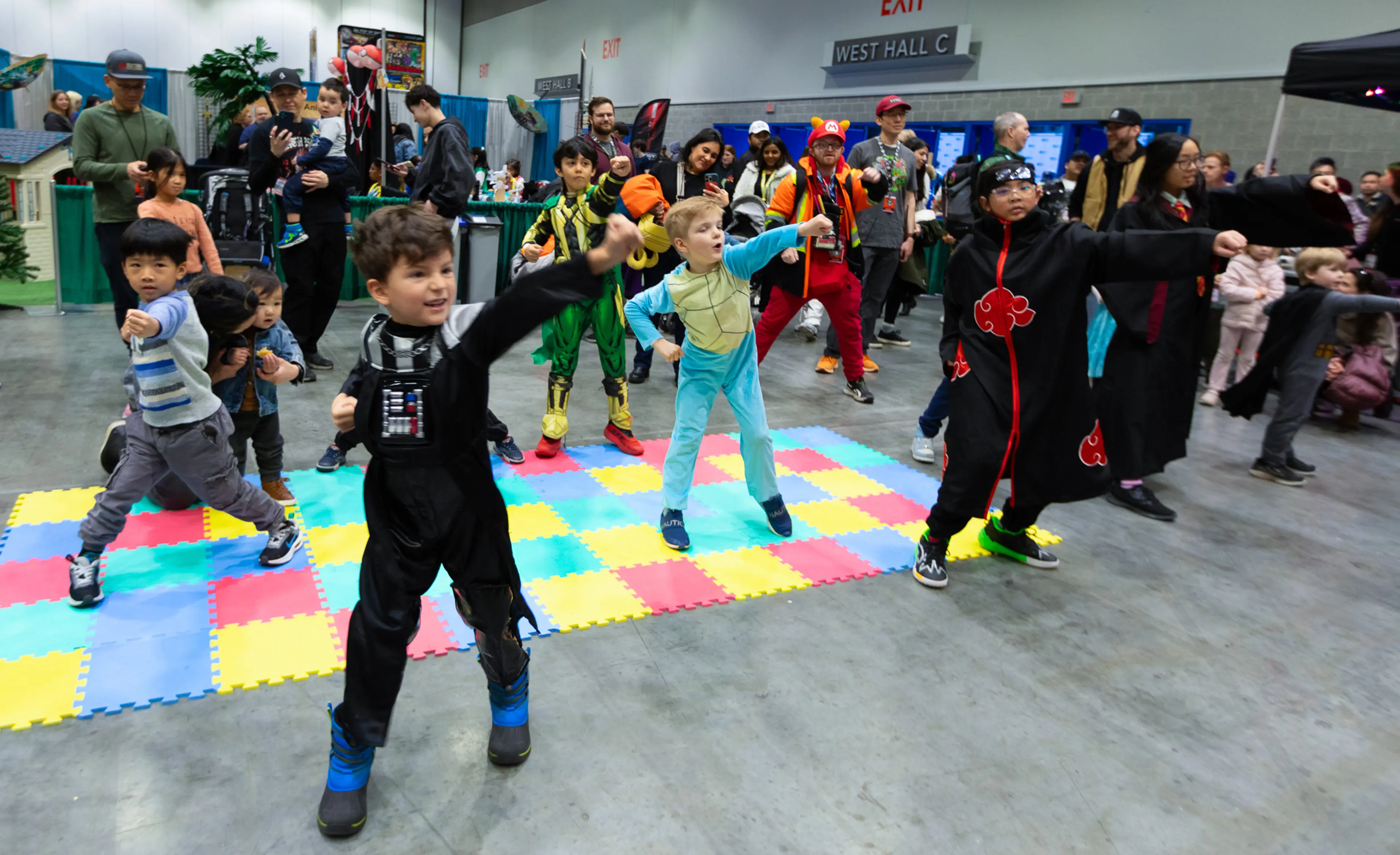 Activation for kids at the Fan Expo in Vancouver.