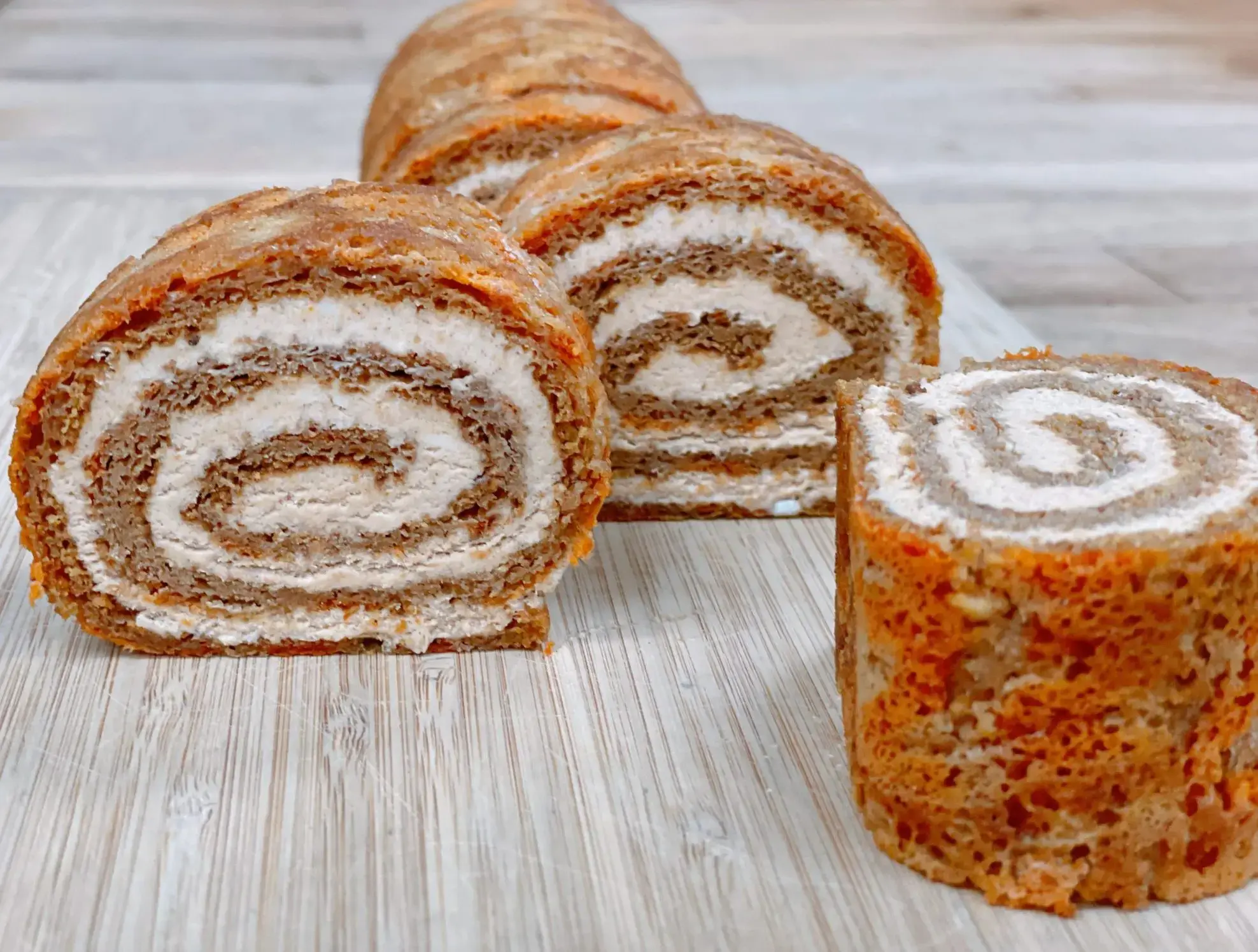 Pumpkin Swiss Rolls from the Swiss Bakery