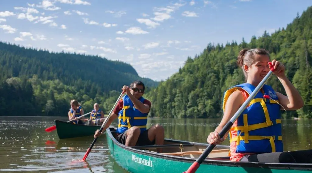Canoeing at Alice Lake Provincial Park
