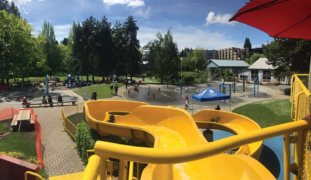 Waterslide at the Granville island Water Park