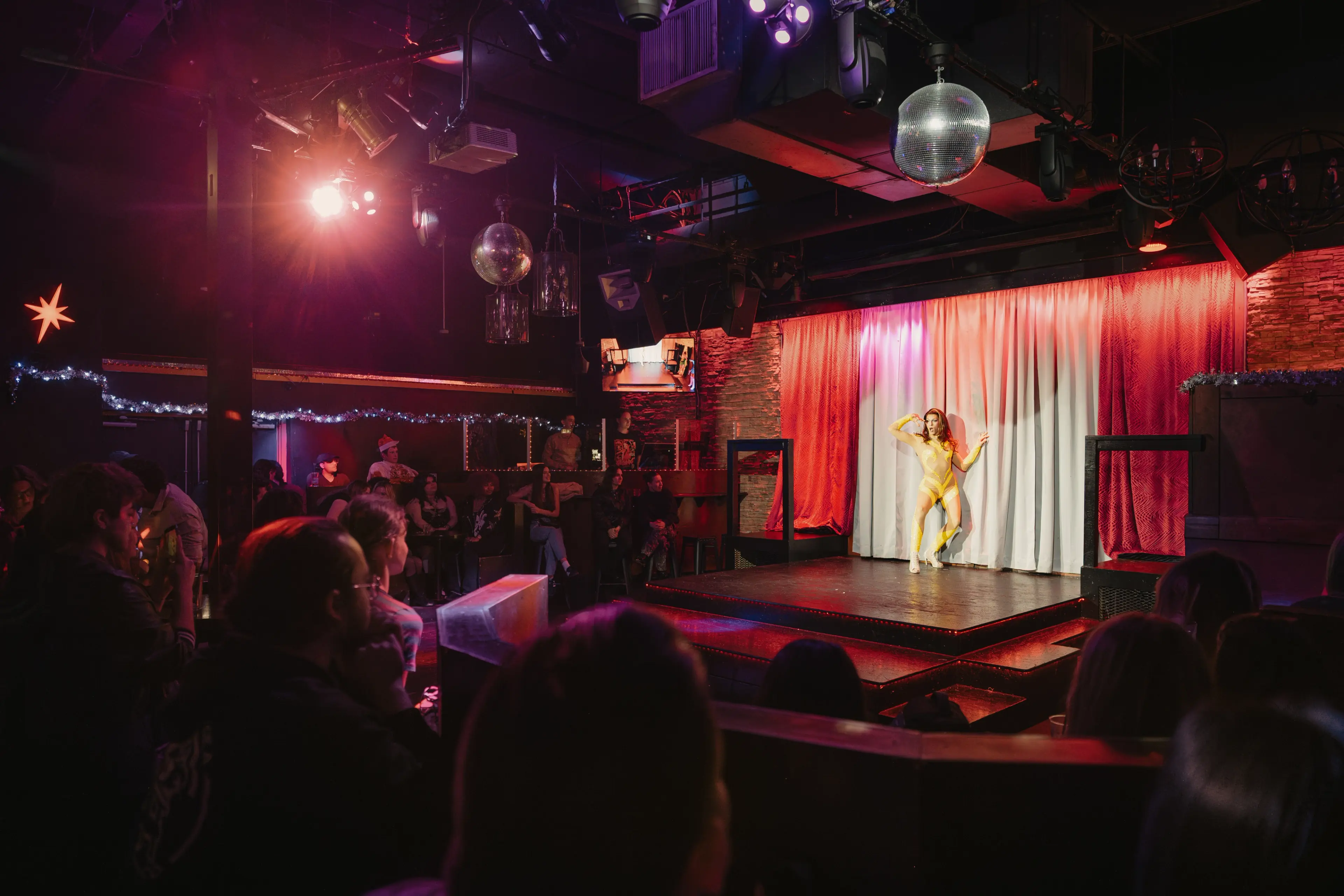 A drag queen show at The Junction in Vancouver.