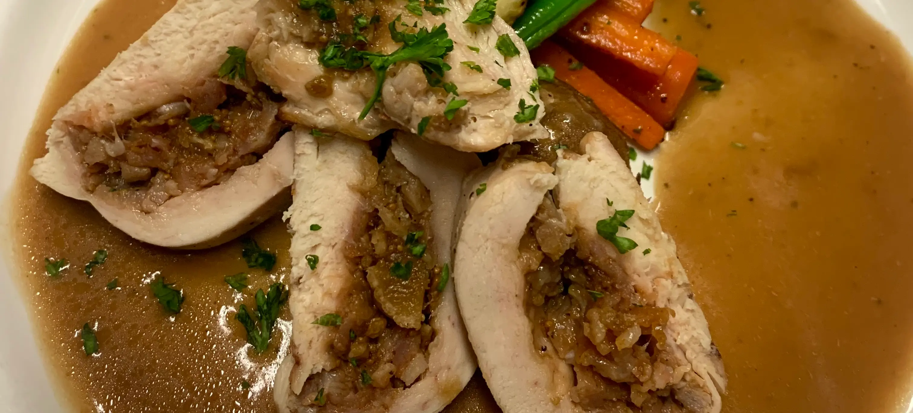 Fire- roasted Chicken Breast Stuffed