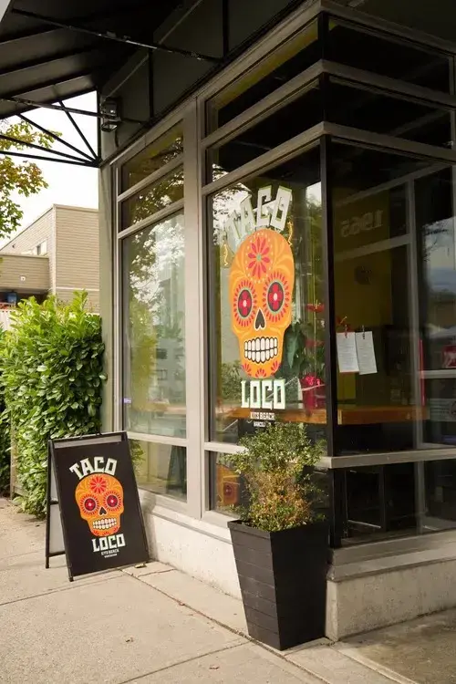 Exterior image of the restaurant Taco Loco in Vancouver.