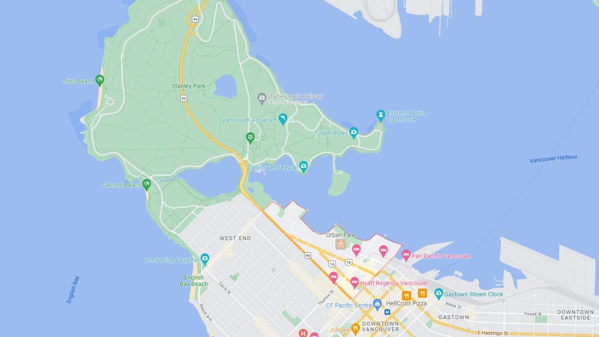 Coal Harbour map