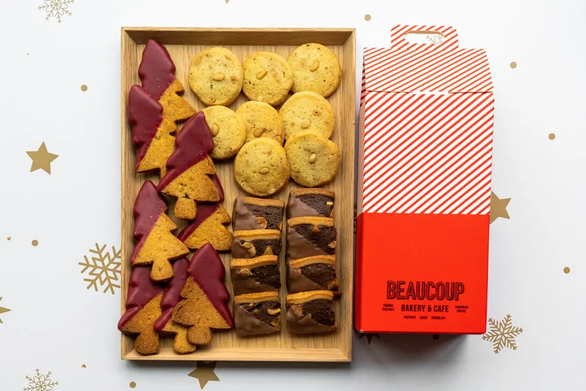 Beaucoup Bakery Santa Cookie box