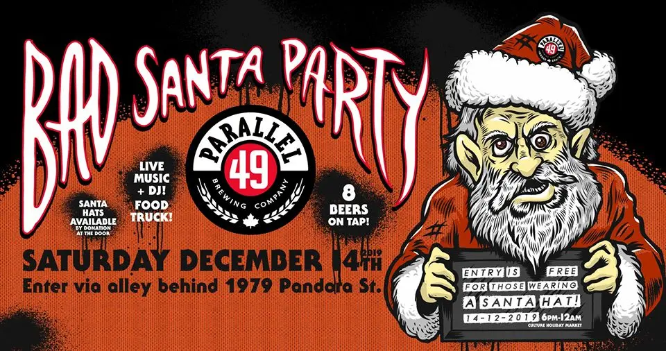 bad santa christmas party