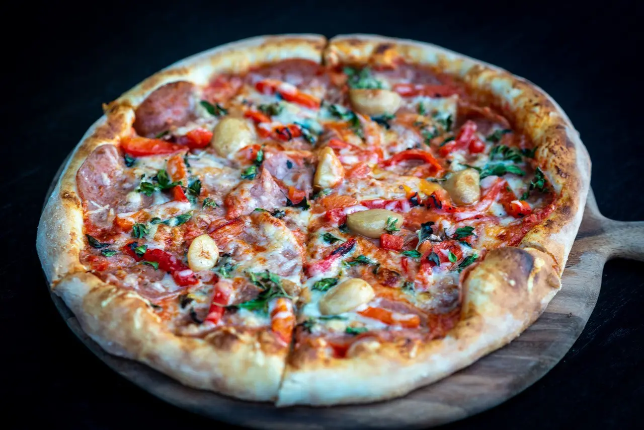 Delicious pizza at Bufala in North Vancouver.