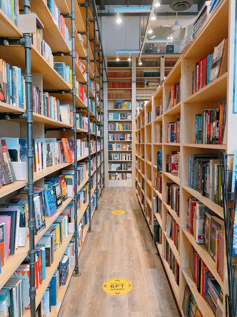 Book shelves at Chinatown's Massy Books