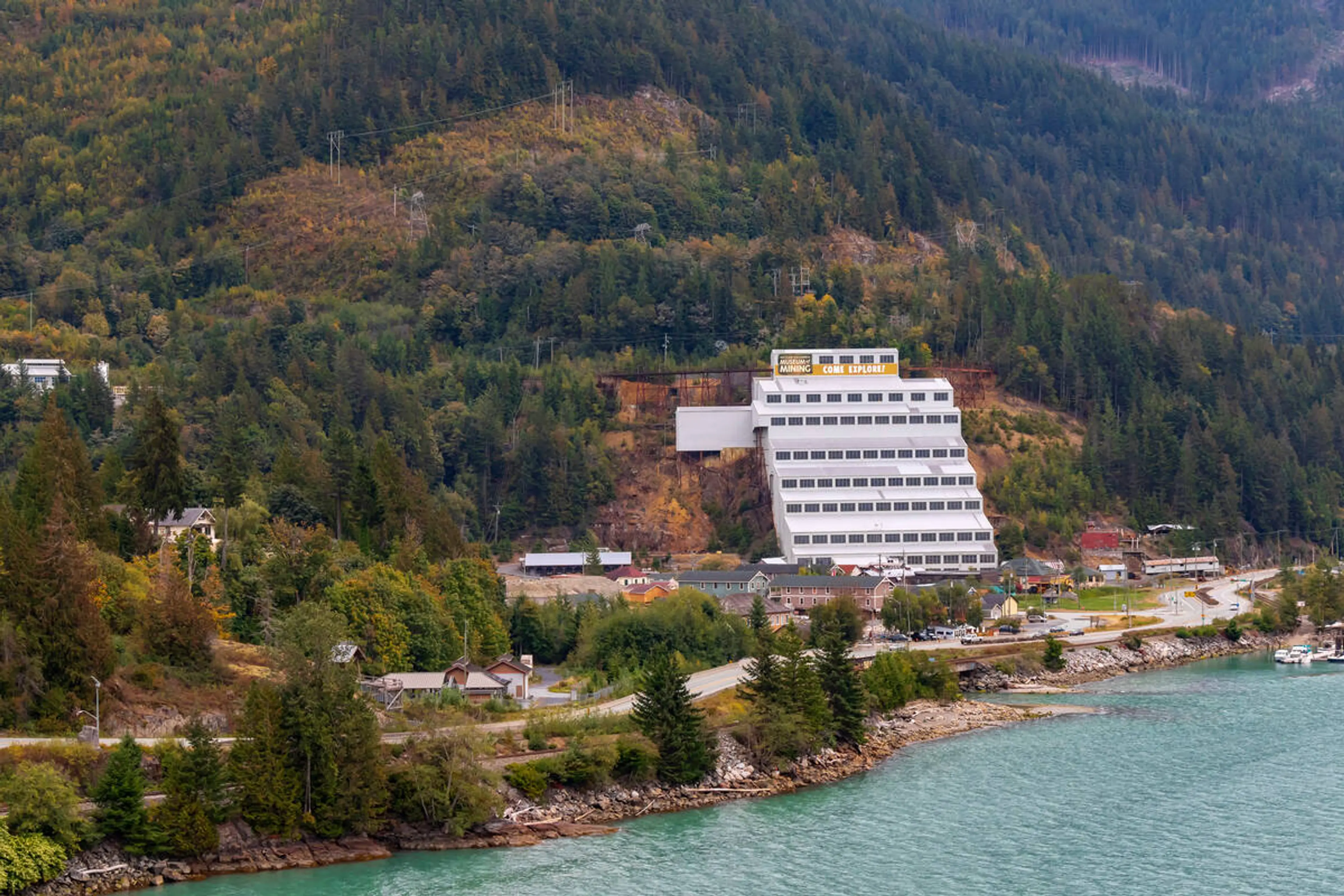 Britannia Mine Musuem from above. 