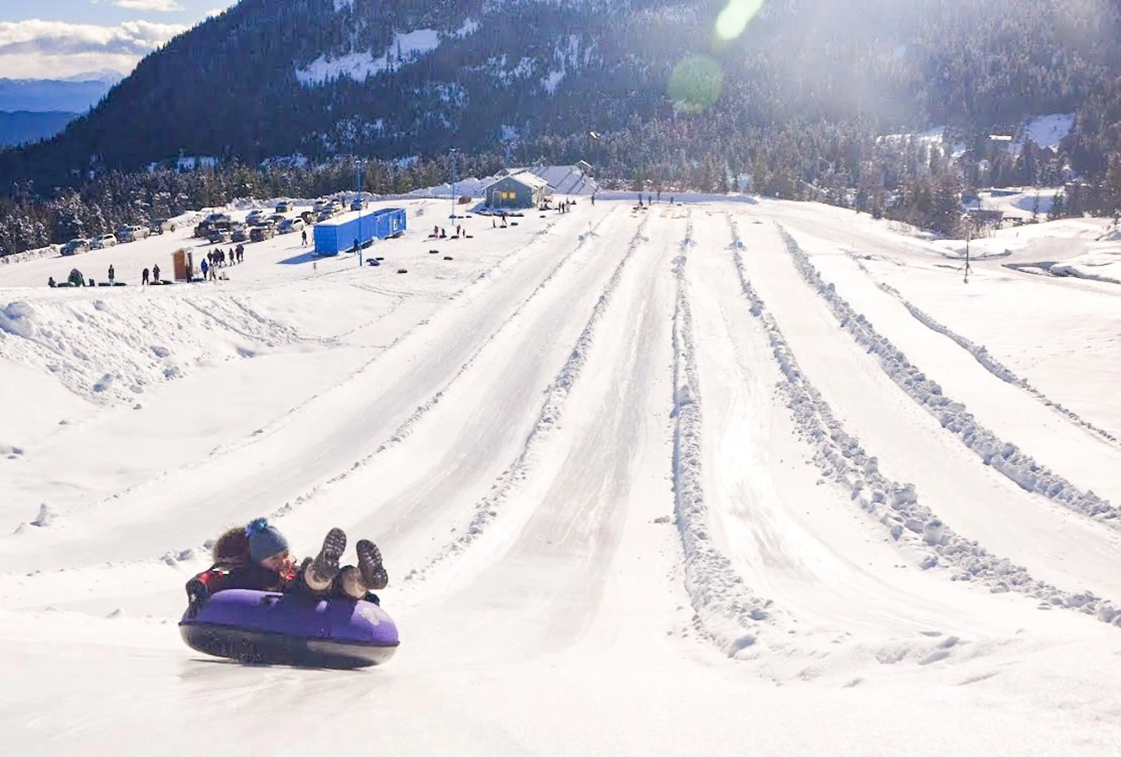 Tube Park at Sasquatch Mountain near Vancouver.