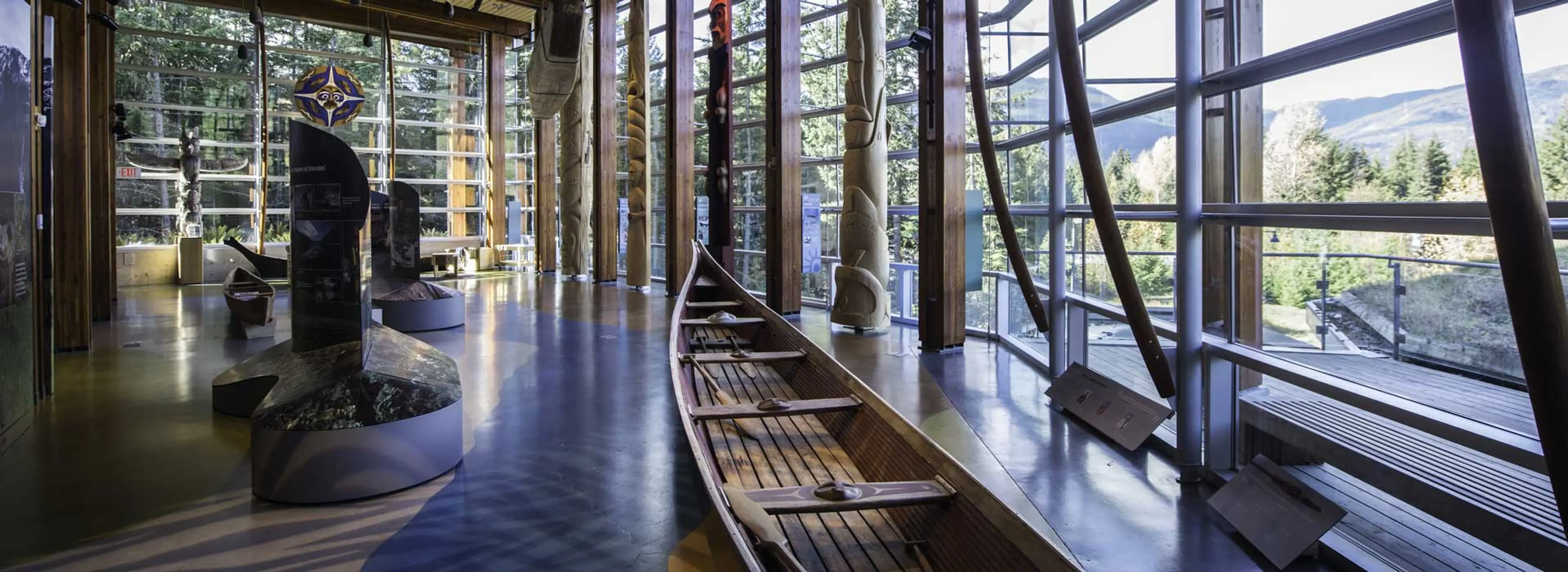 Interior of the Squamish Lil'wat Cultural Centre in Whistler