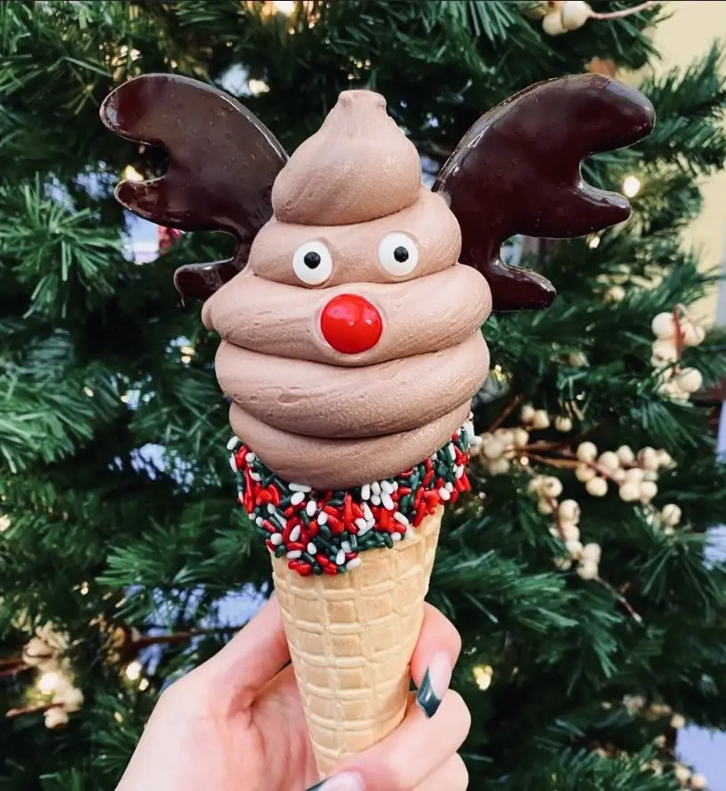 Rudloph ice cream cone from Maan Farms near Vancouver