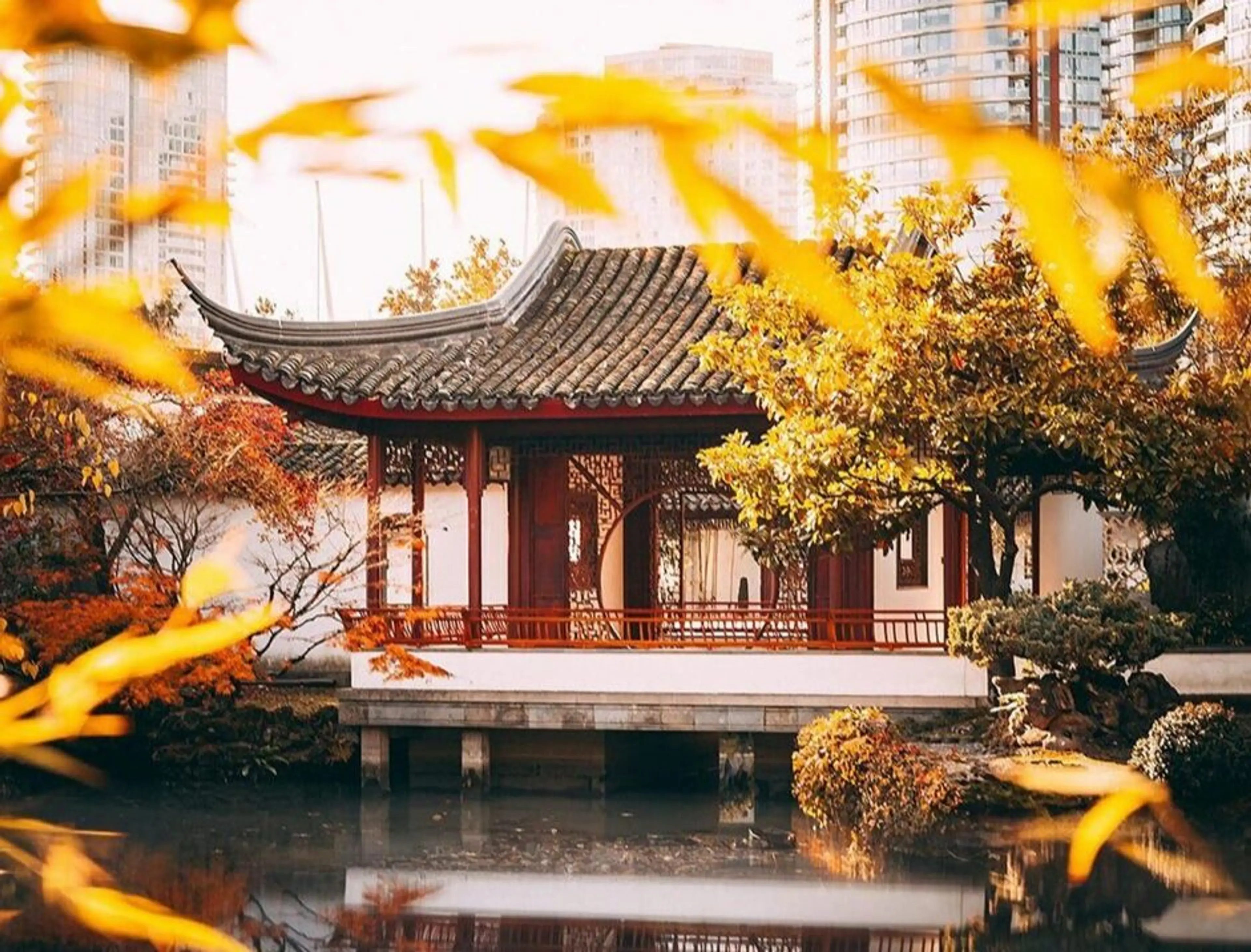 Dr. Sun Yat-Sen Garden in the fall. Find your zen in Vancouver.