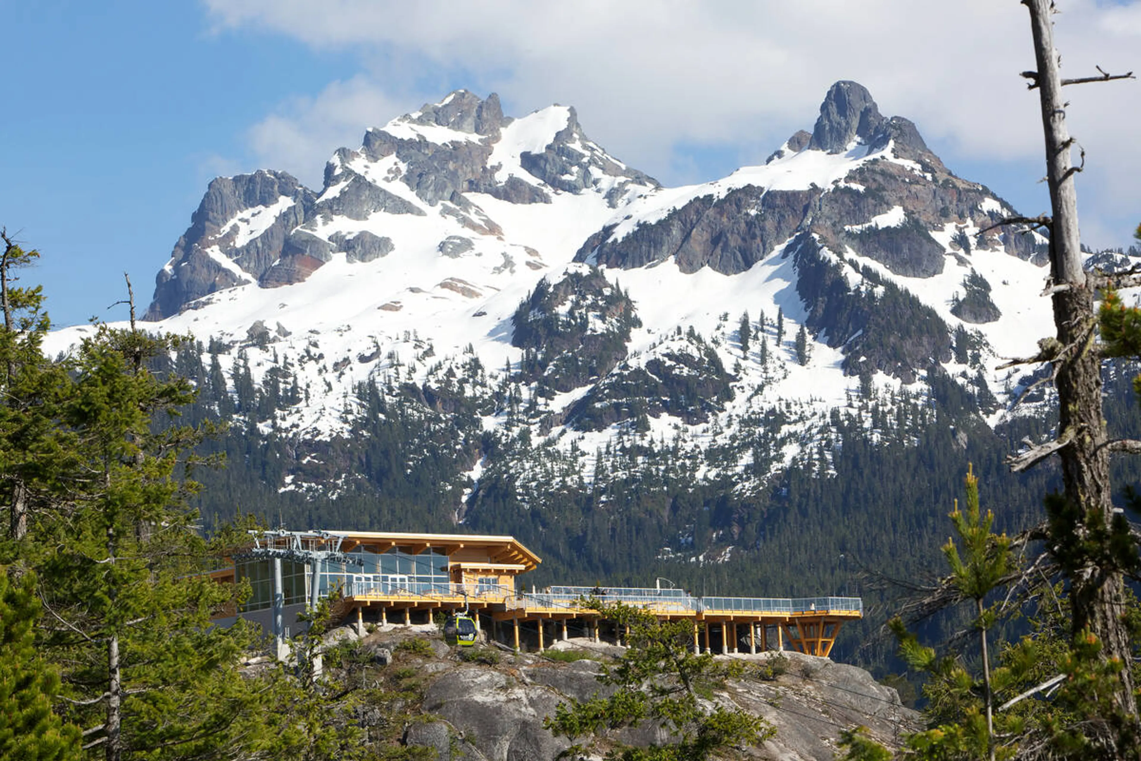 Summit lodge at the Sea to Sky Gondola near Vancouver