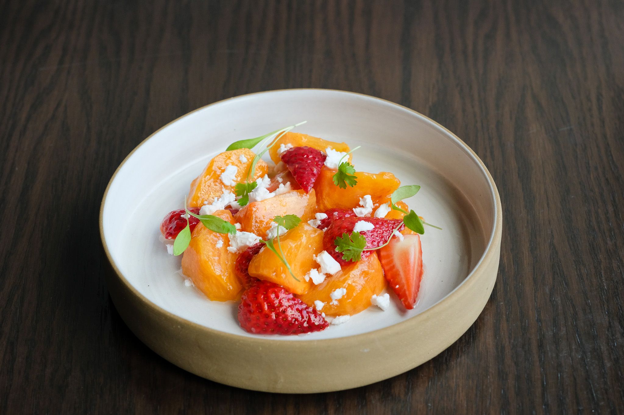 Persimmon Strawberry Salad