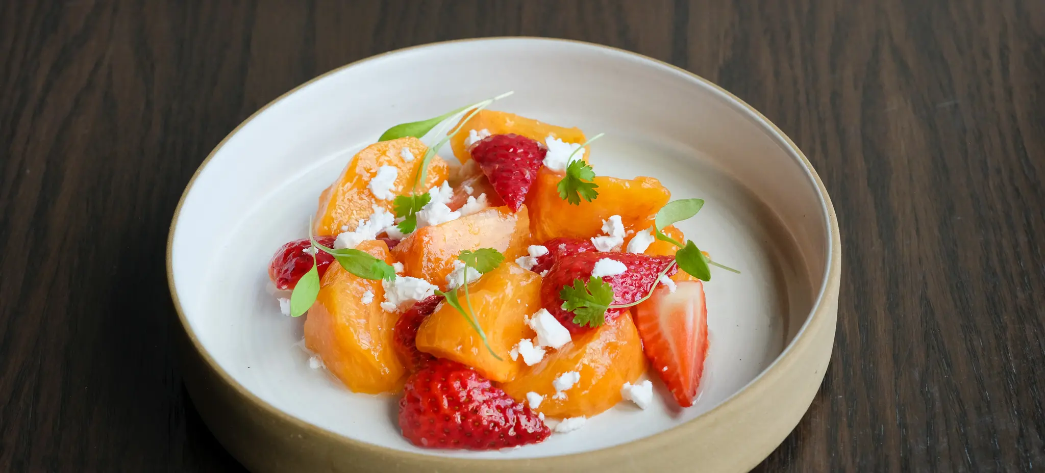 Persimmon Strawberry Salad