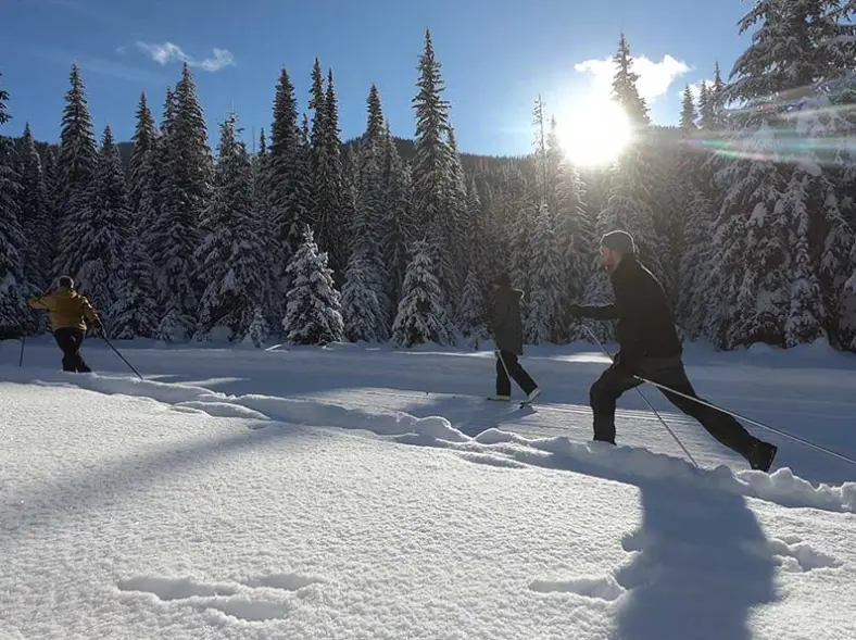 Cross country skiing at Manning Park