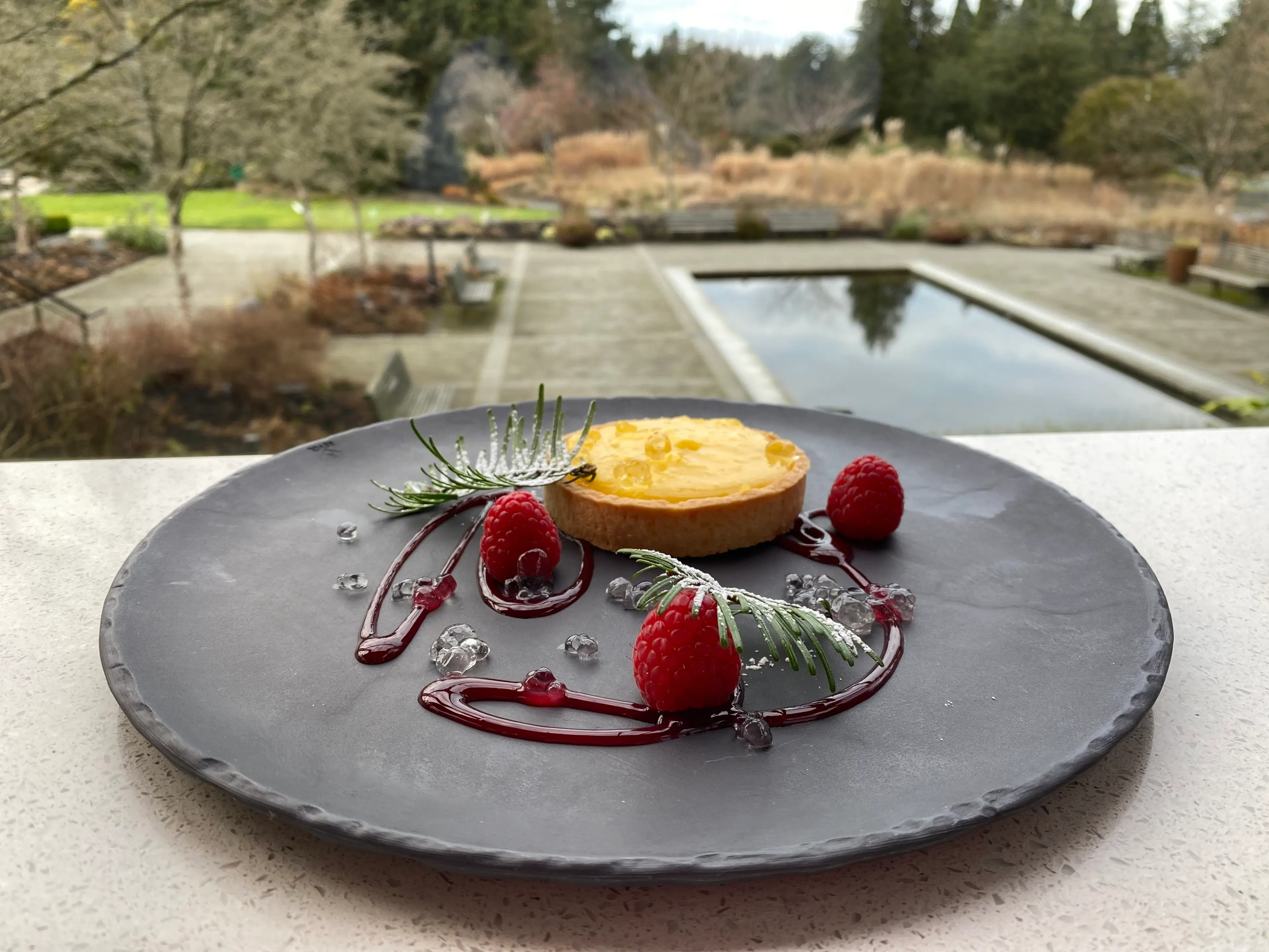 Grand Fir Lemon tart