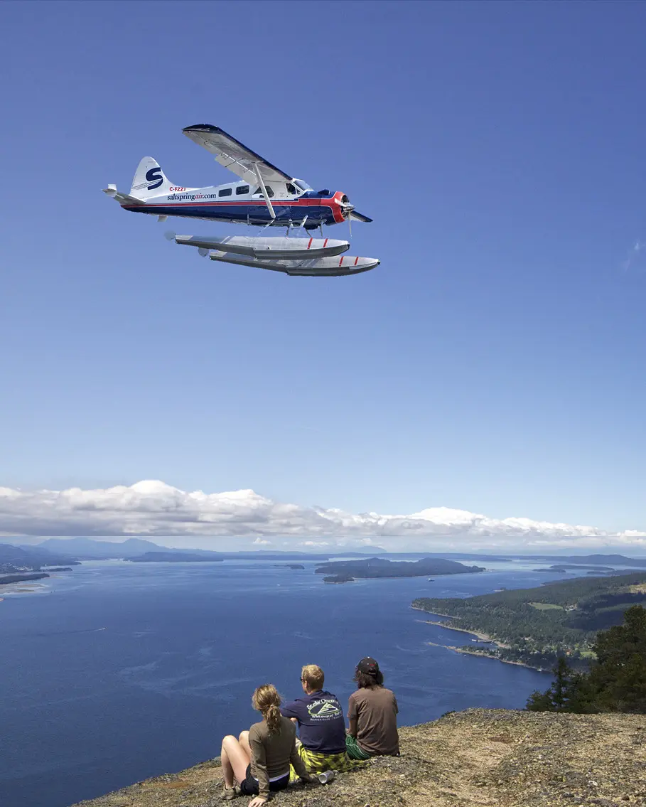 Flying through Gulf Islands