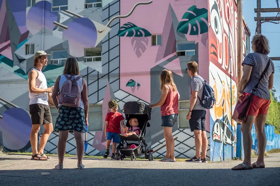 Massive street party takes over 14+ blocks during the Vancouver Mural Festival this weekend