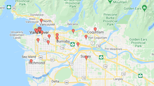 Go by bike week Knowledge HUB Community Station map 2021