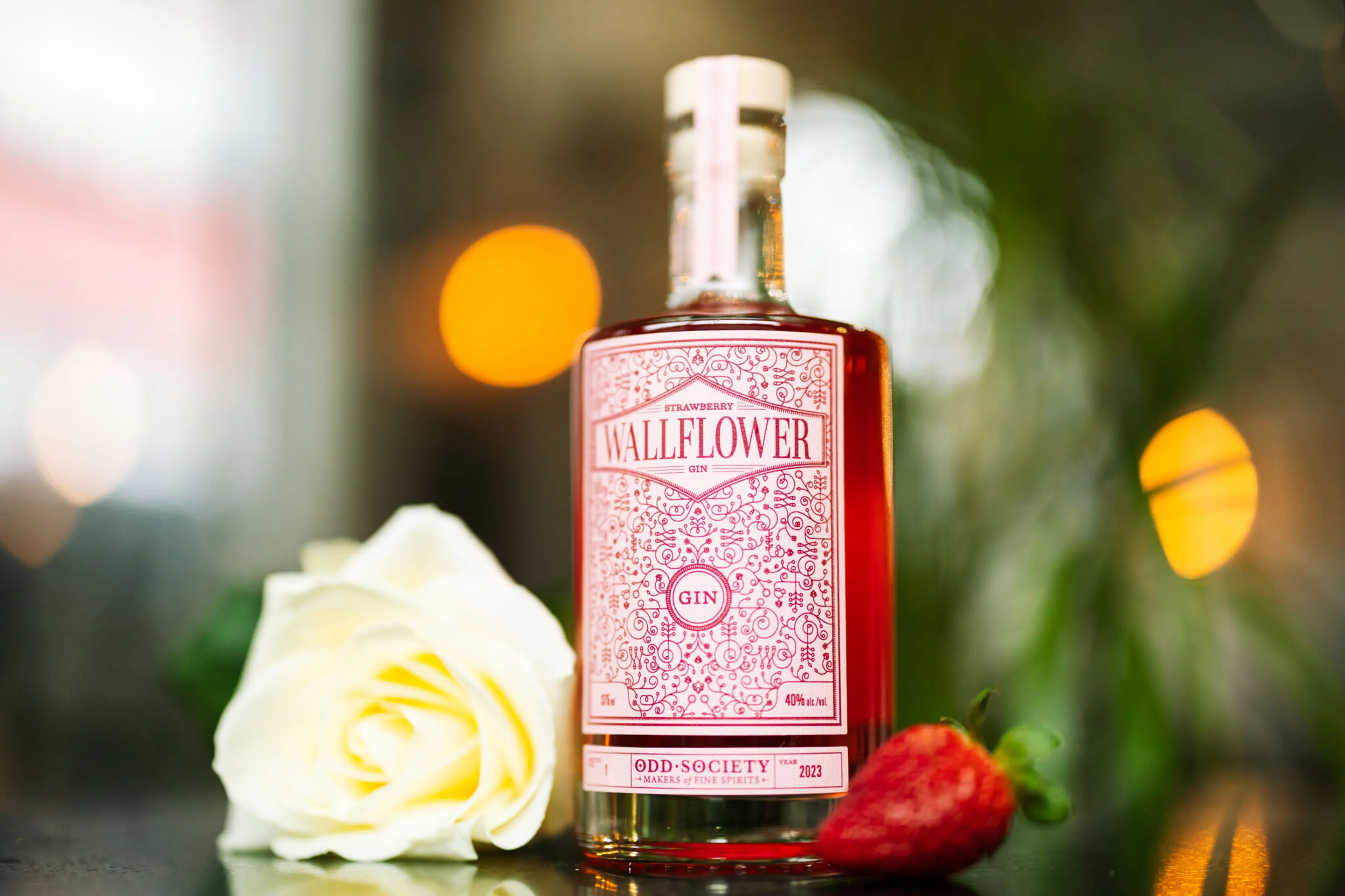 Strawberry Wallflower Gin from Odd Society