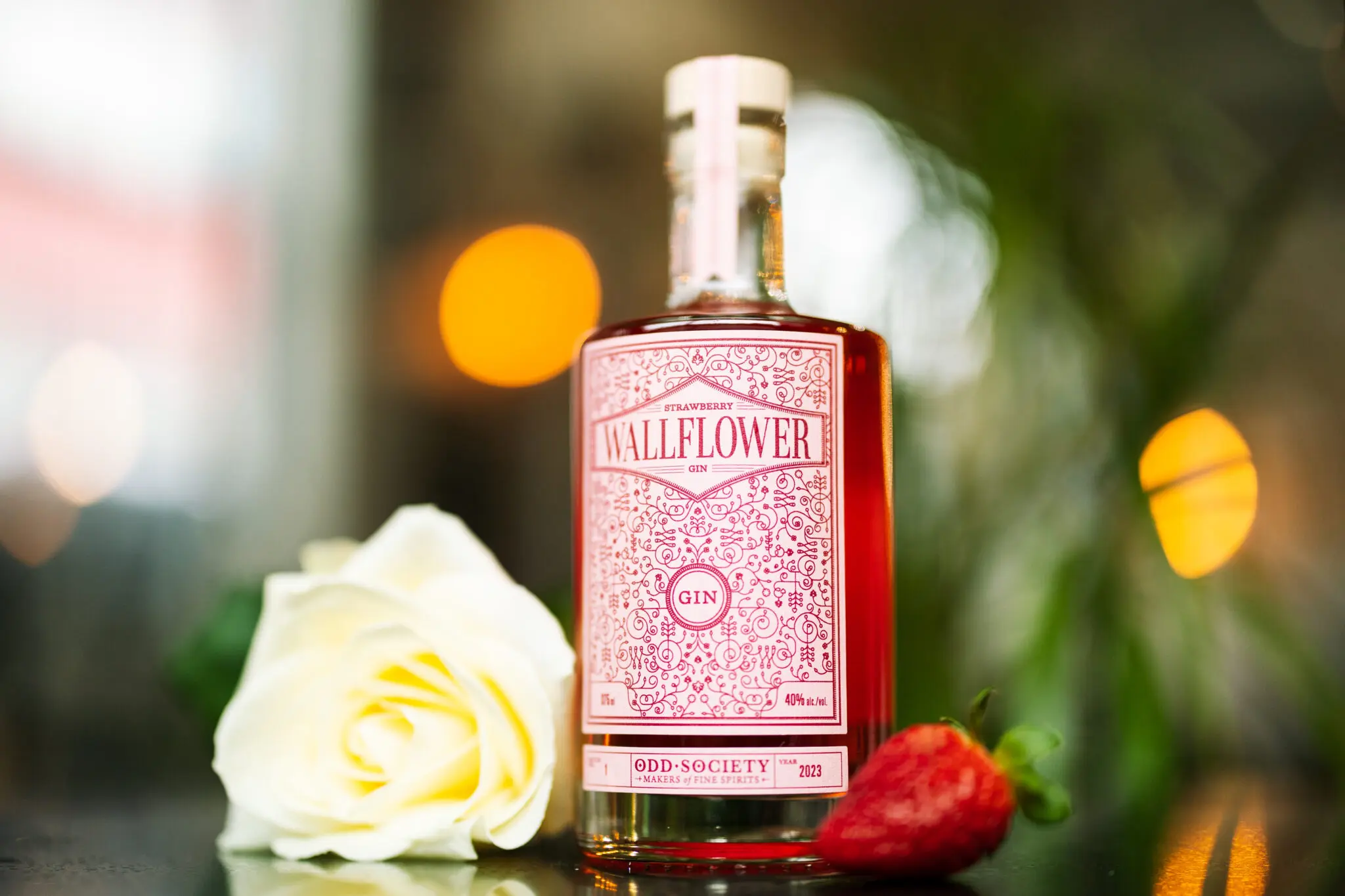 Strawberry Wallflower Gin from Odd Society