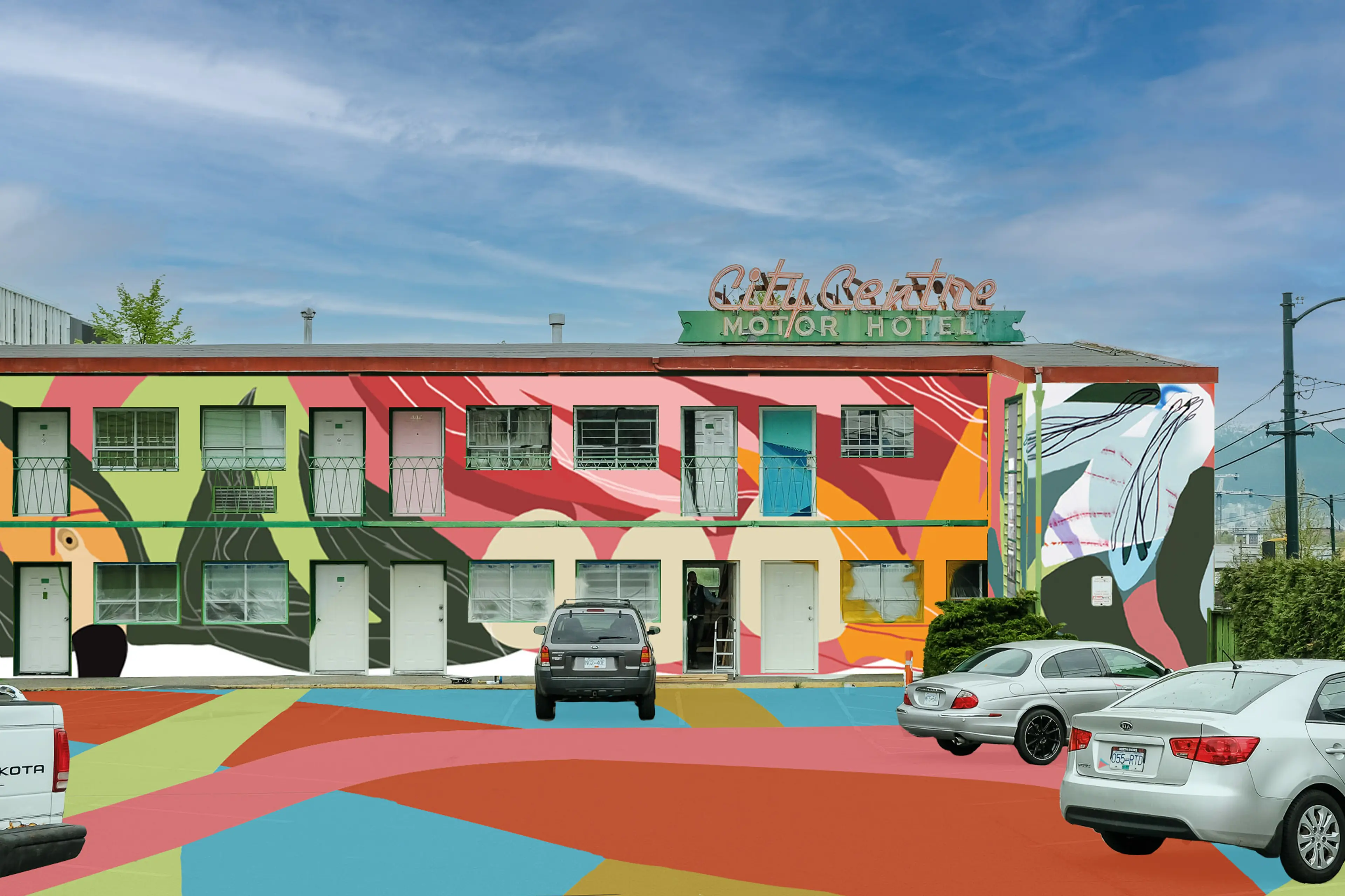 Vancouver Mural Festival Transforms City Centre Motel into Vancouver’s Newest Creative Community Space