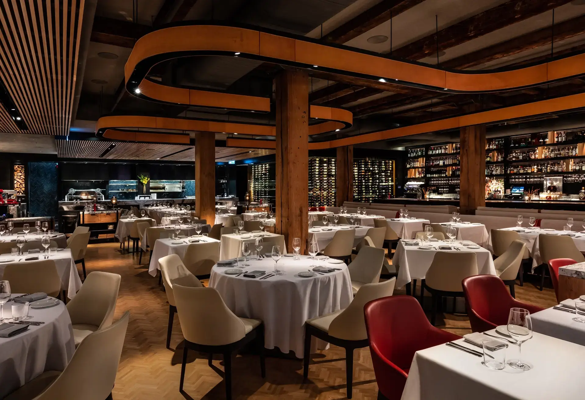 Interior image of the restaurant Elisa in Vancouver.