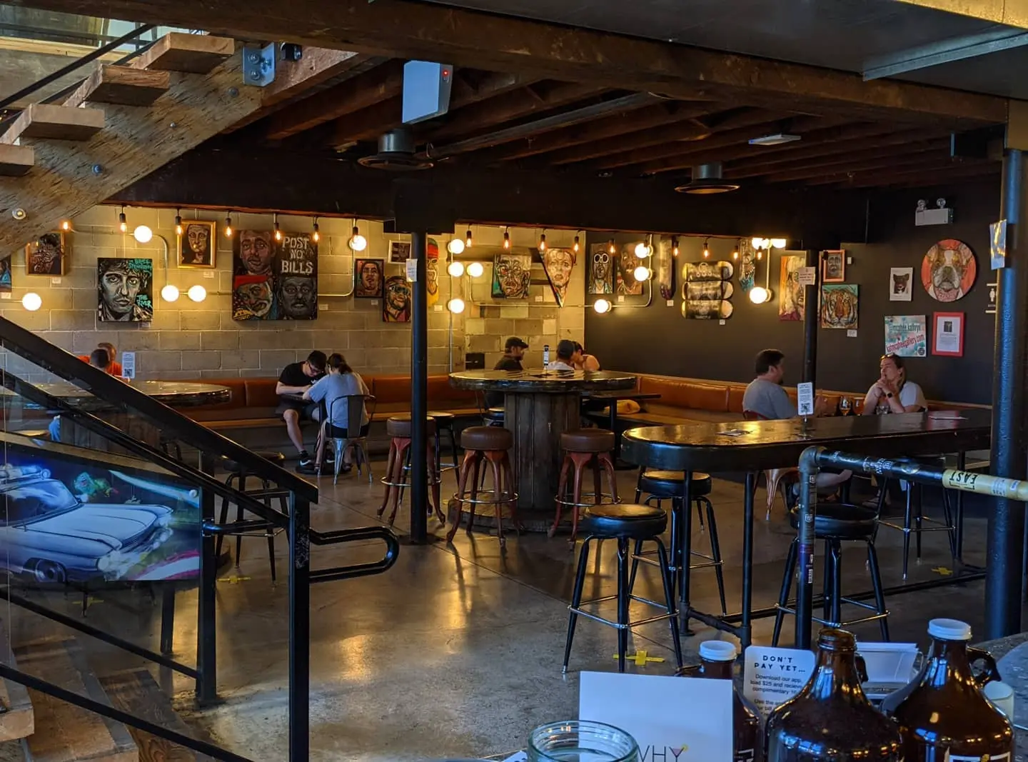 The tap room at East Van Brewing