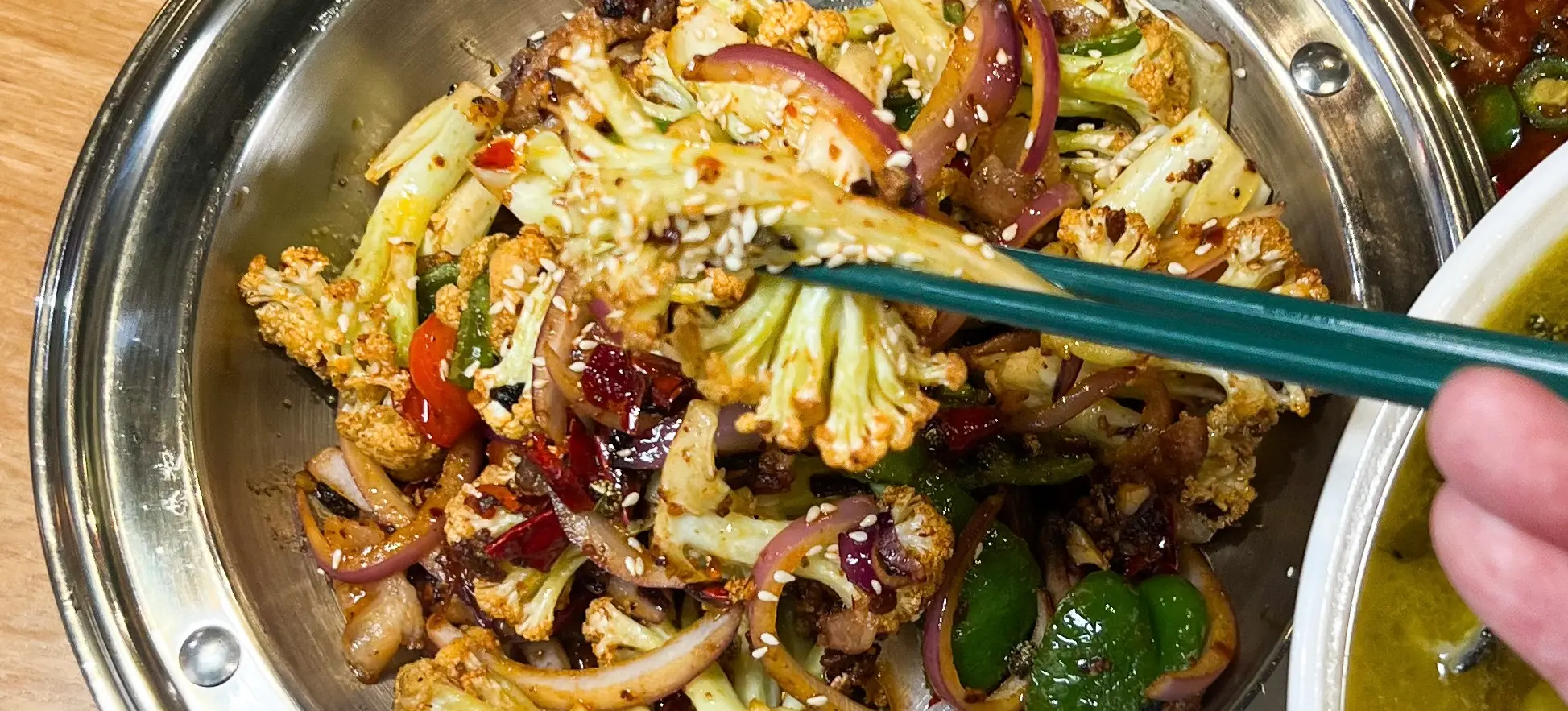 Dry Pot Organic Cauliflower (v)