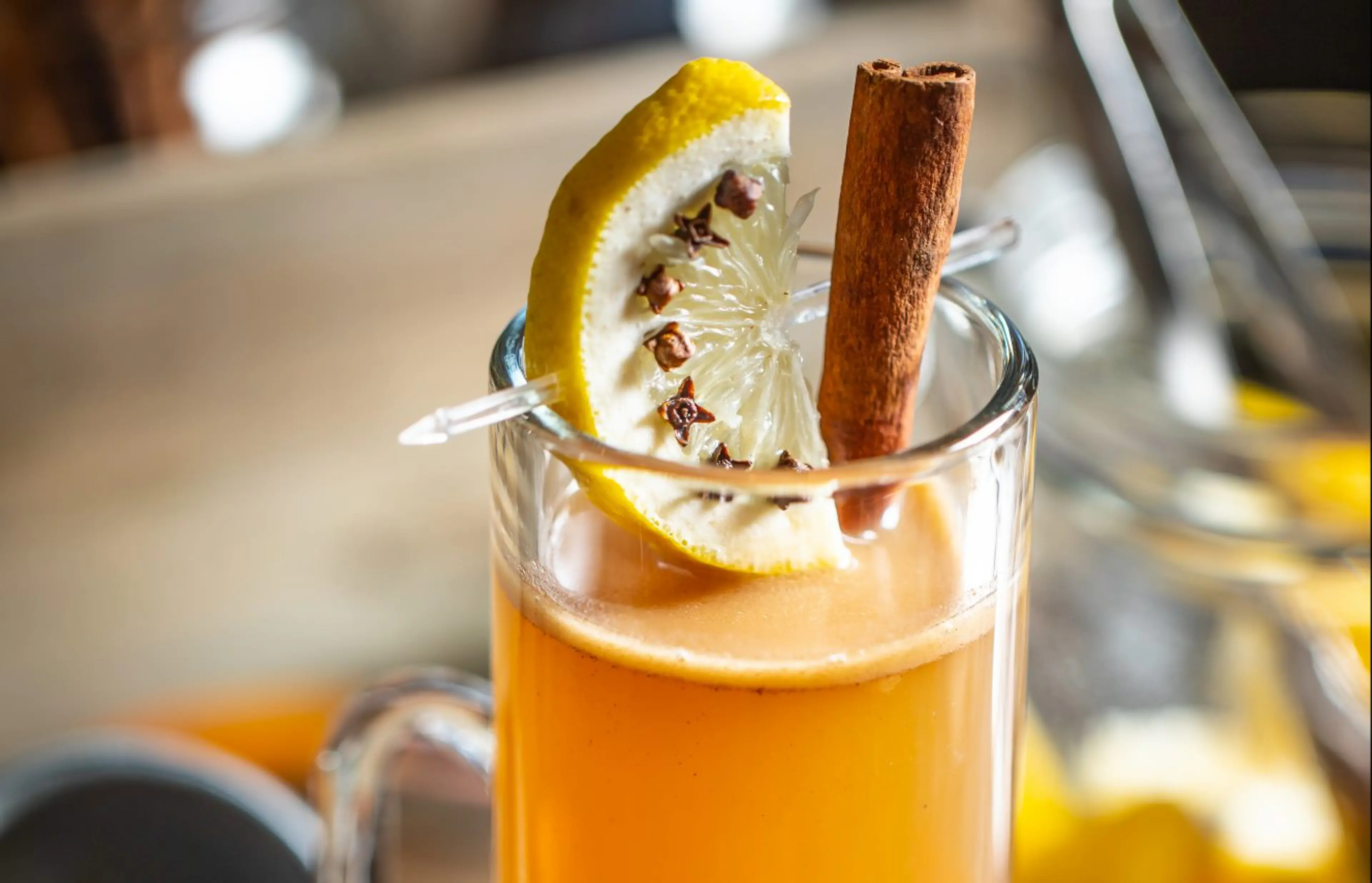 festive rum cocktail