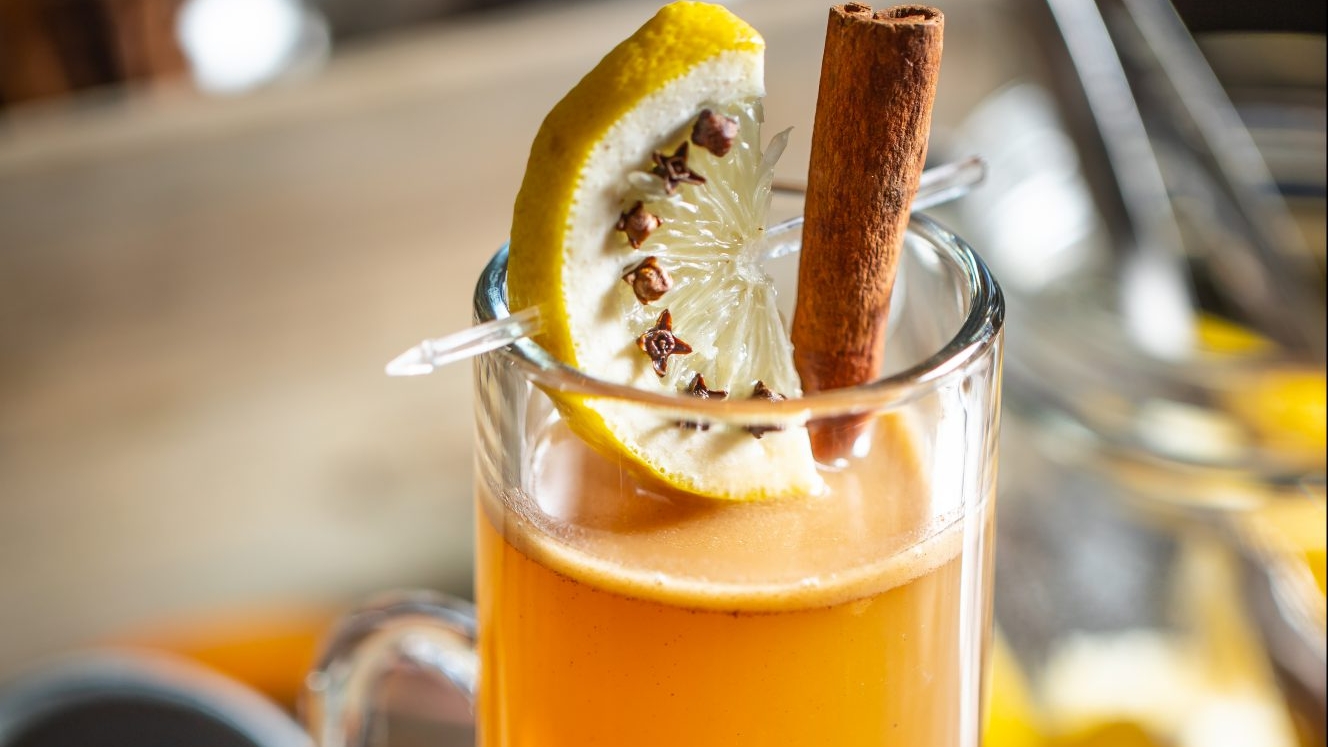 festive rum cocktail