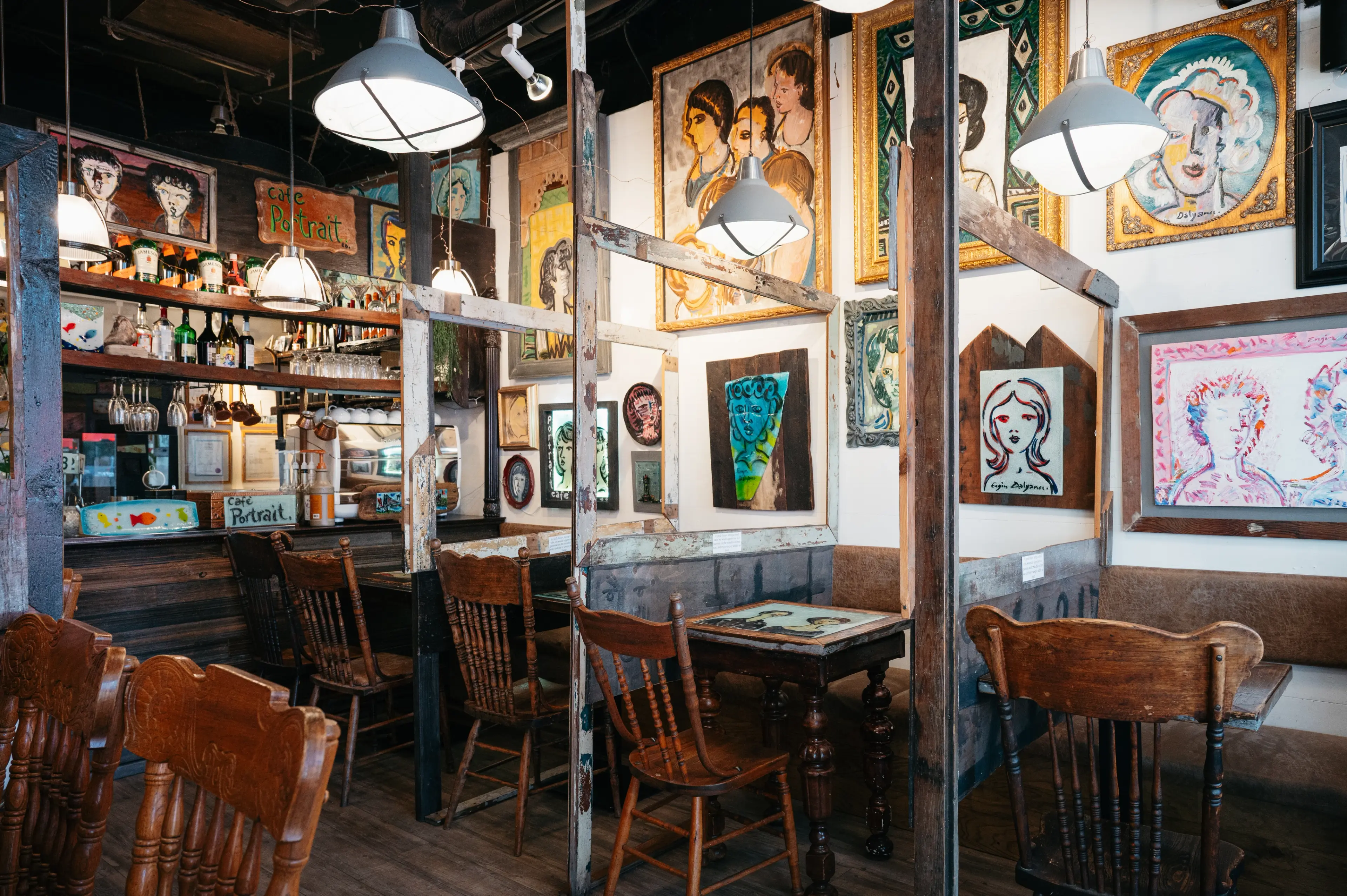 Interior image of the Café Portrait in Vancouver.