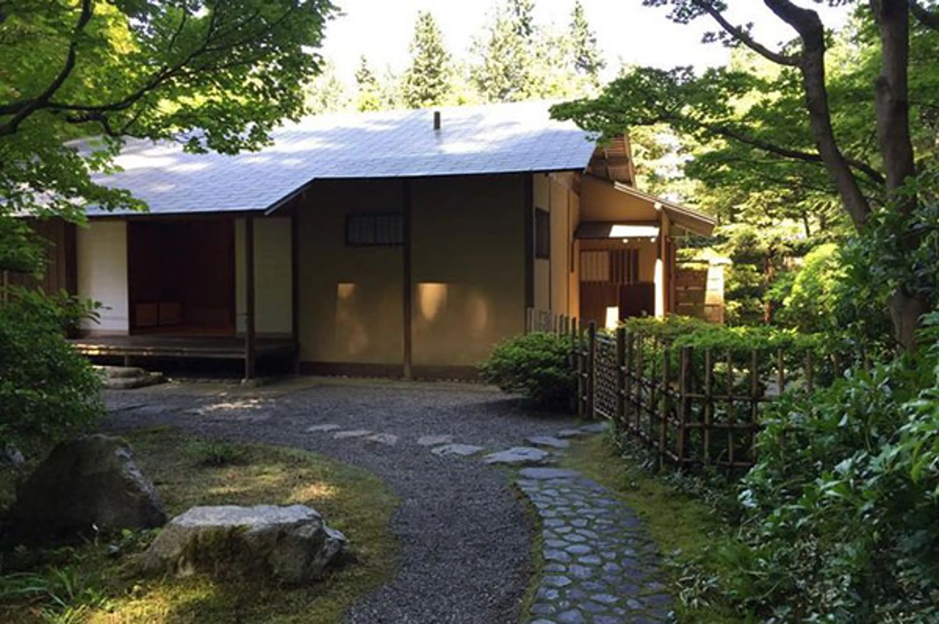 Tea house at Nitobe Memorial Garden in Vancouver