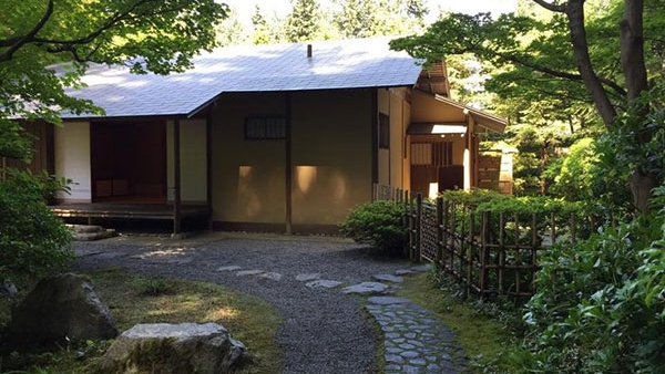 Tea house at Nitobe Memorial Garden in Vancouver
