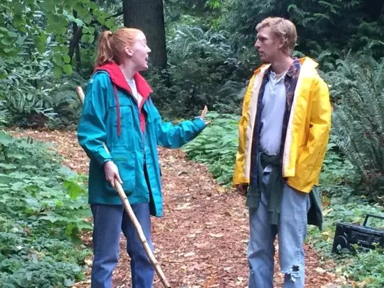 Scene from a rehearsal; Photo Credit: Tara Lee