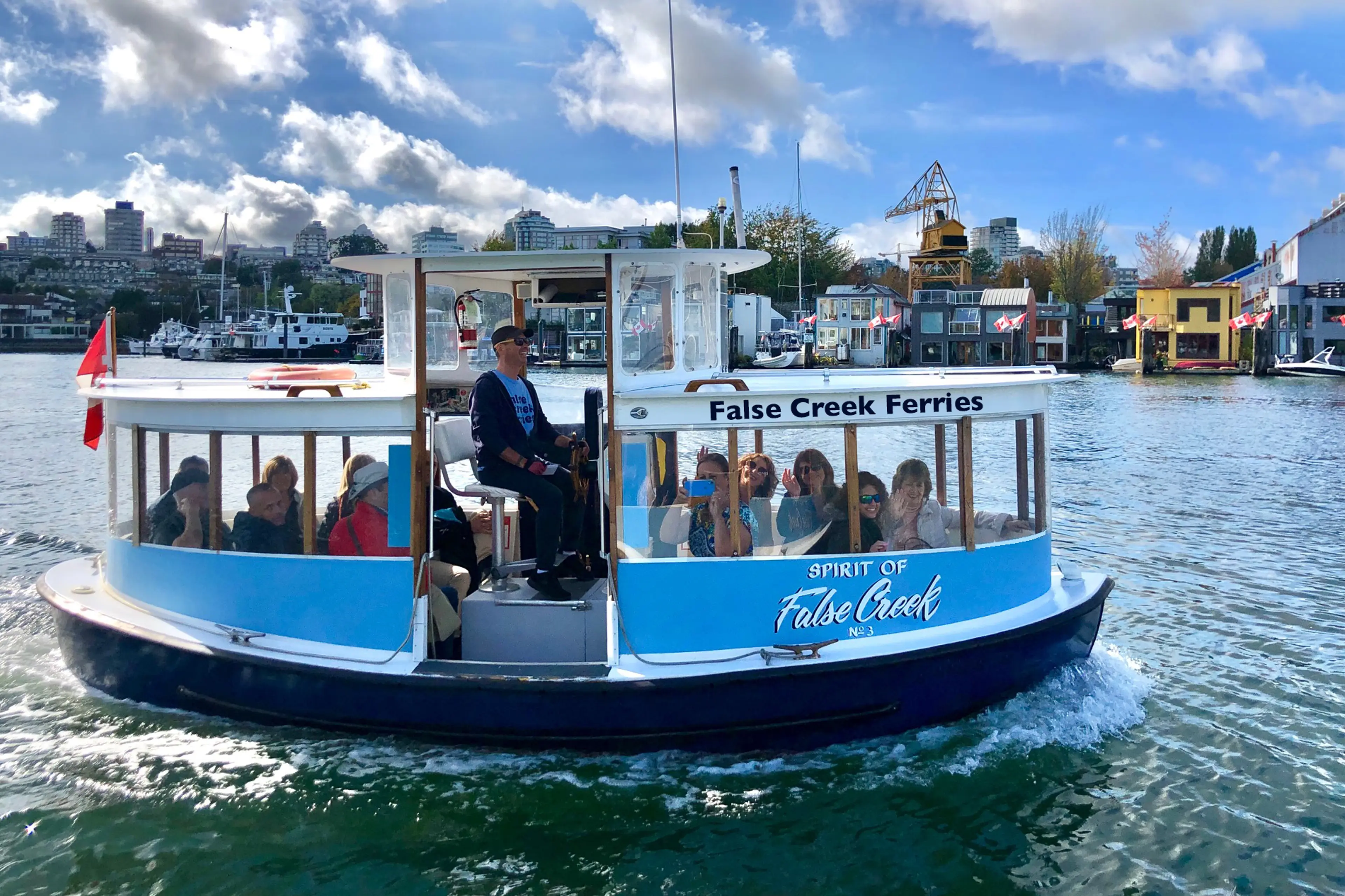 False Creek Ferry Passing Granville Island
