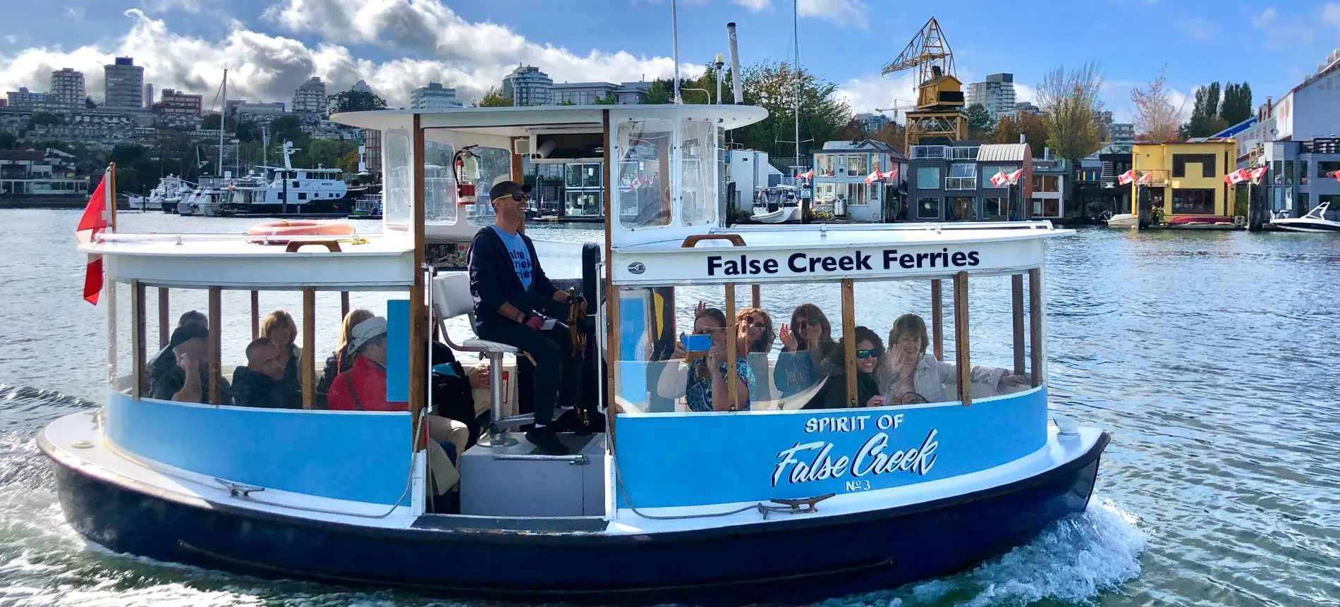False Creek Ferry Passing Granville Island